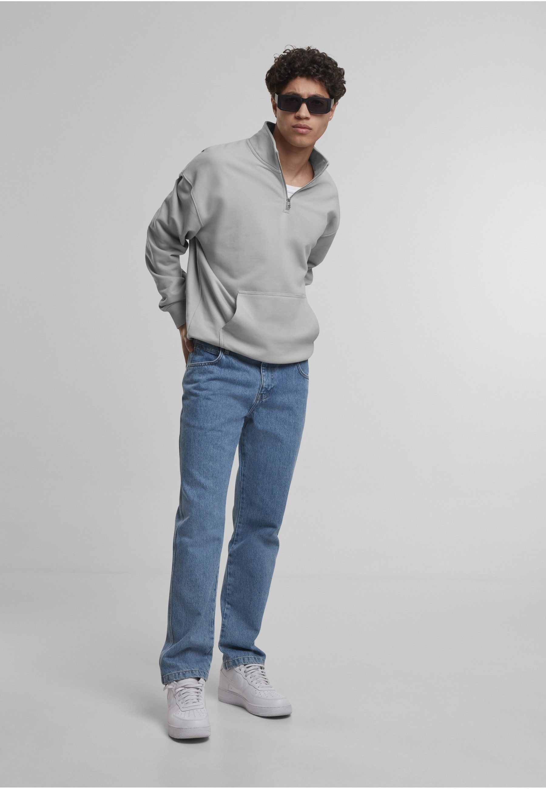 DEF Sweater DEF DEF Zipper Crewneck (1-tlg)