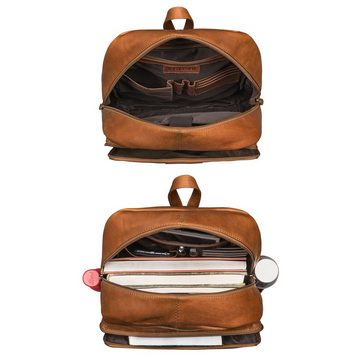 STILORD Notebook-Rucksack "Wilbert" Rucksack mit vielen Fächern Leder Vintage
