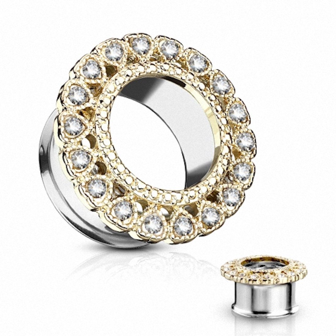 Taffstyle Plug Flesh Tunnel Edelstahl Piercing günstig online kaufen