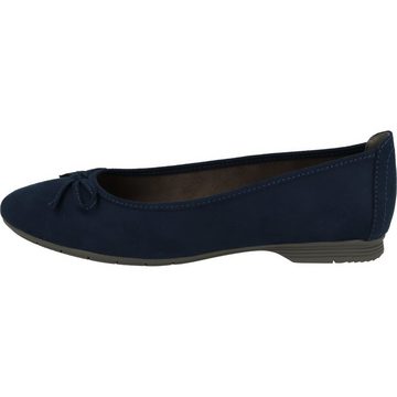 Jana Softline 8-22164-20 Damen H-Weite Komfort Slipper Schleife Navy Ballerina