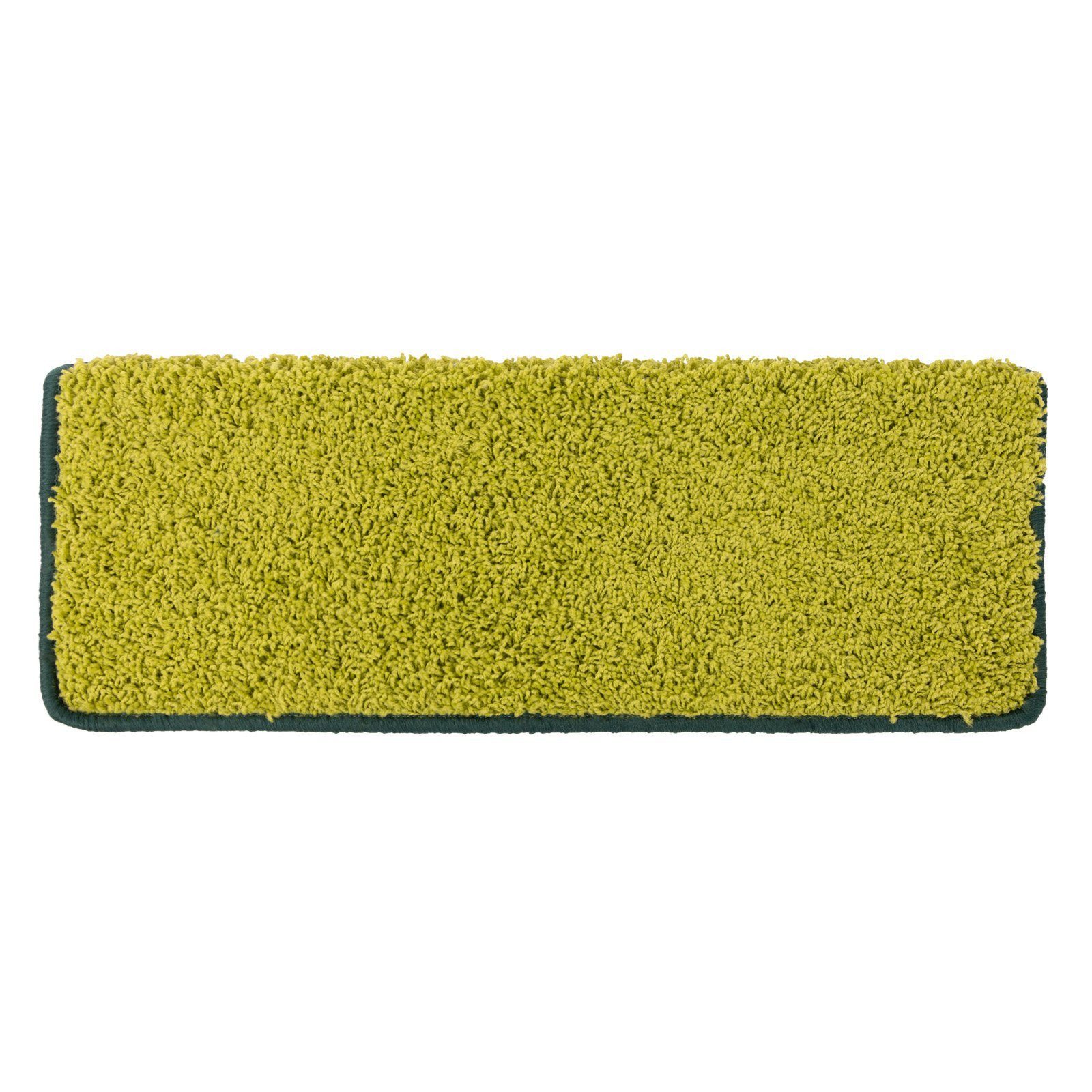 Floordirekt Stufenmatte Shaggy Barcelona mit Klebestreifen, Trittschalldämmung & Pflegeleicht, Rechteckig, Höhe: 220 mm, Treppenteppich mit Anti-Rutsch-Beschichtung in Rechteckig & Halbrund