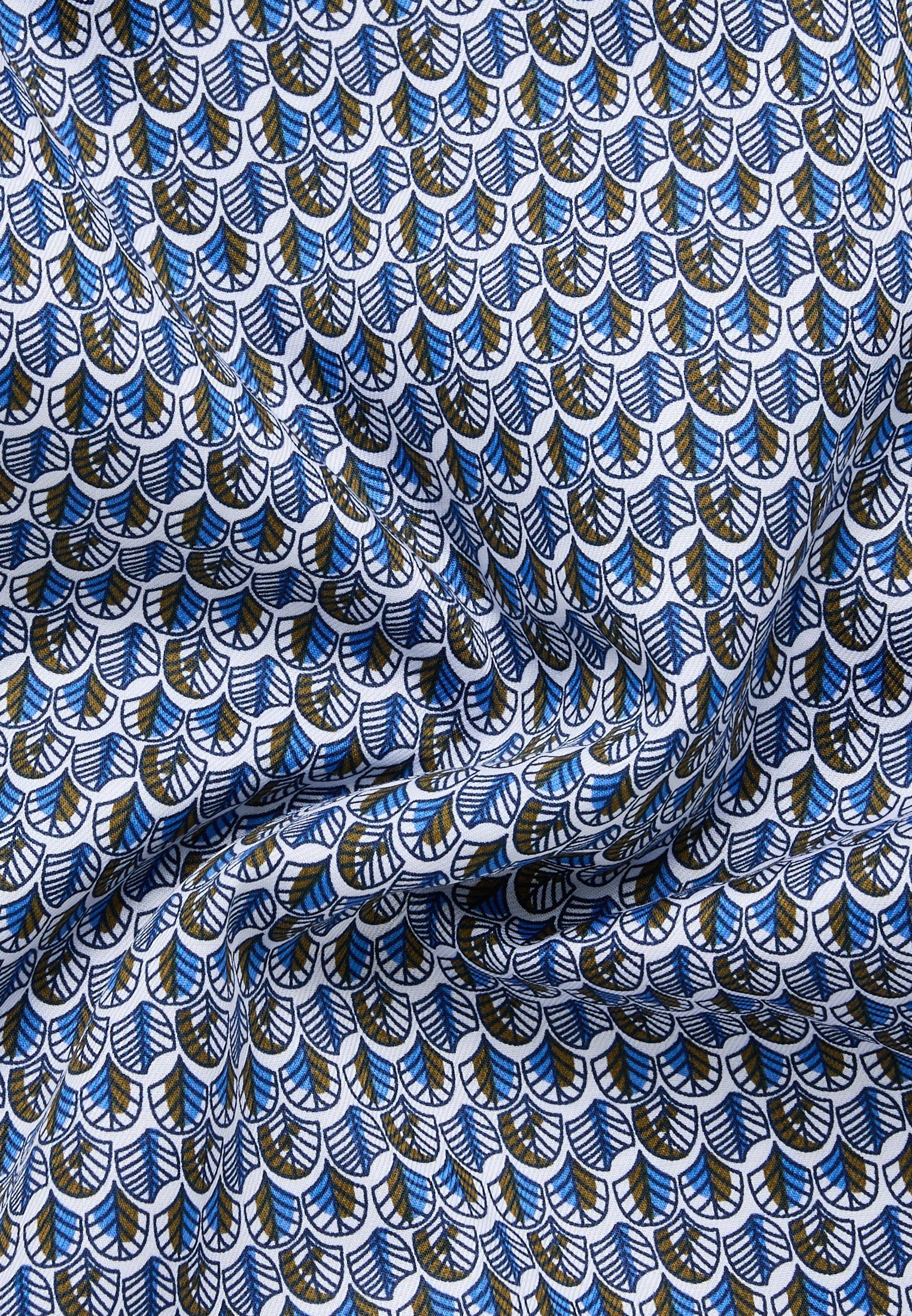 Eterna Langarmhemd FIT SLIM blau