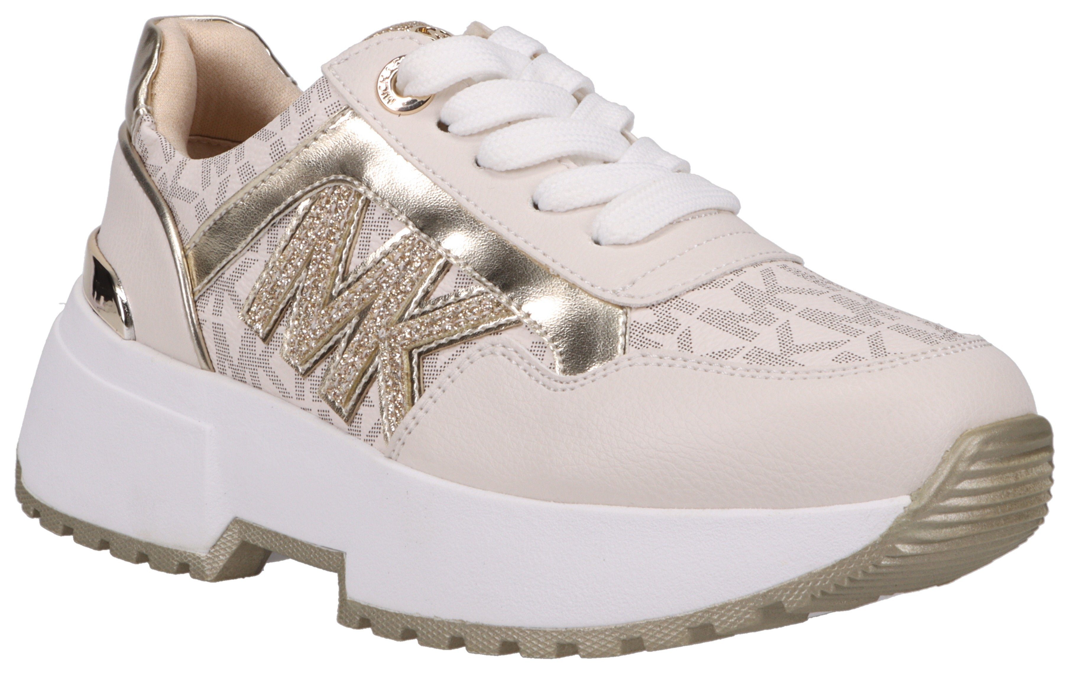 MICHAEL KORS KIDS Cosmo Maddy Plateausneaker mit Chunky-Sohle, Freizeitschuh, Halbschuh, Schnürschuh