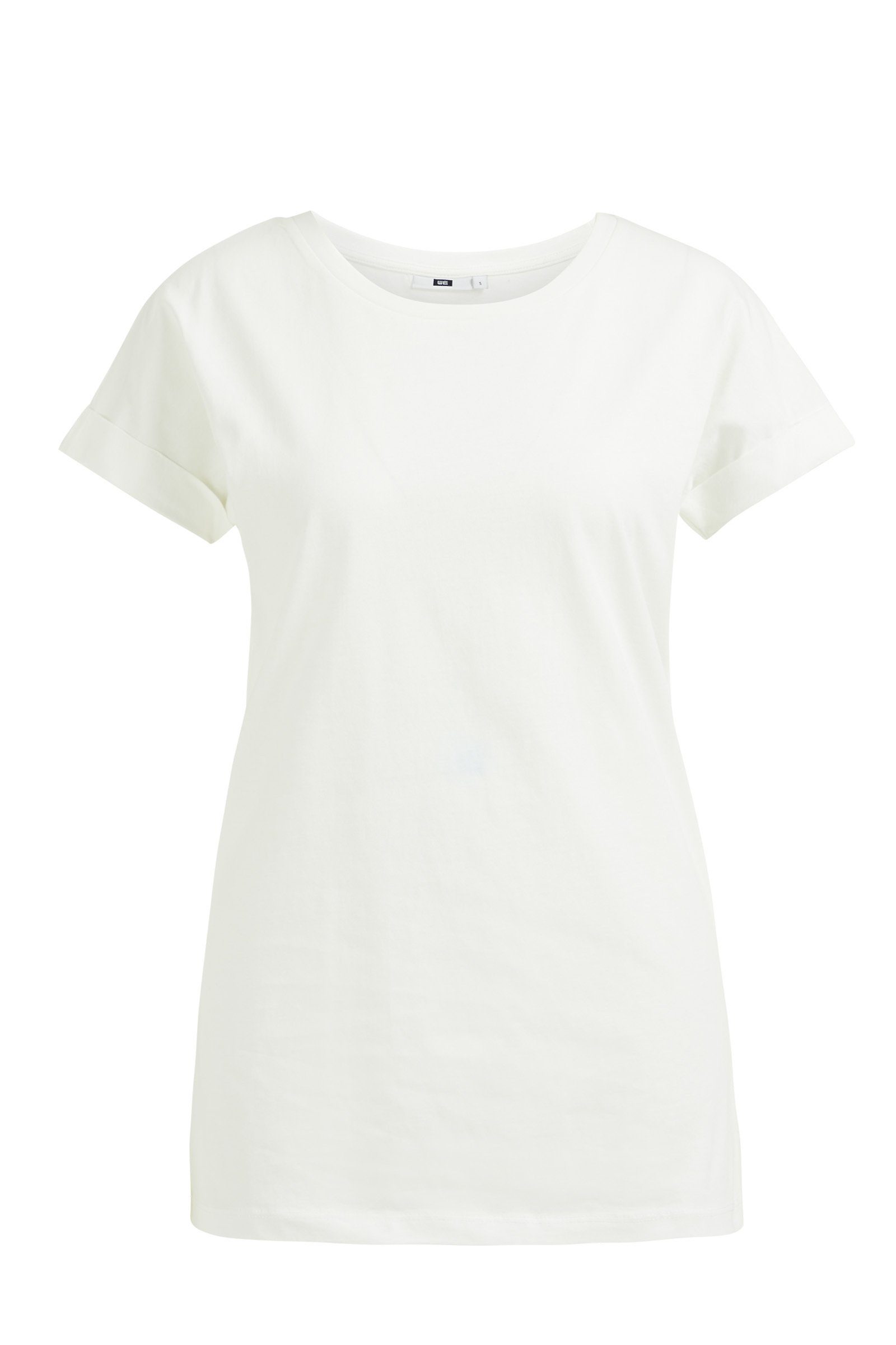 WE Fashion Weiß T-Shirt (1-tlg)