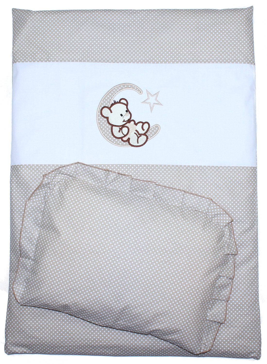 Primawela Babybettwäsche Kinderwagenset Baby Bettwäsche für Kinderwagen Bezüge Decke Kissen, 2 teilig