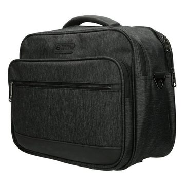 HTI-Living Flugumhänger Umhängetasche Reportertasche Schwarz (Stück, 1-tlg), Flugumhänger Laptoptasche