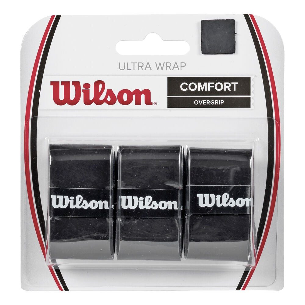 Wilson Griffband Ultra Wrap 3 Pack schwarz