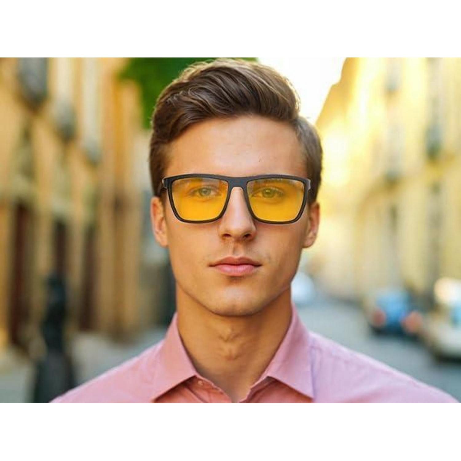 LuxusKollektion Sonnenbrille Sonnenbrille Polarisierte Herren C09 Schwarzer Rahmen Nachtfahrbrillen