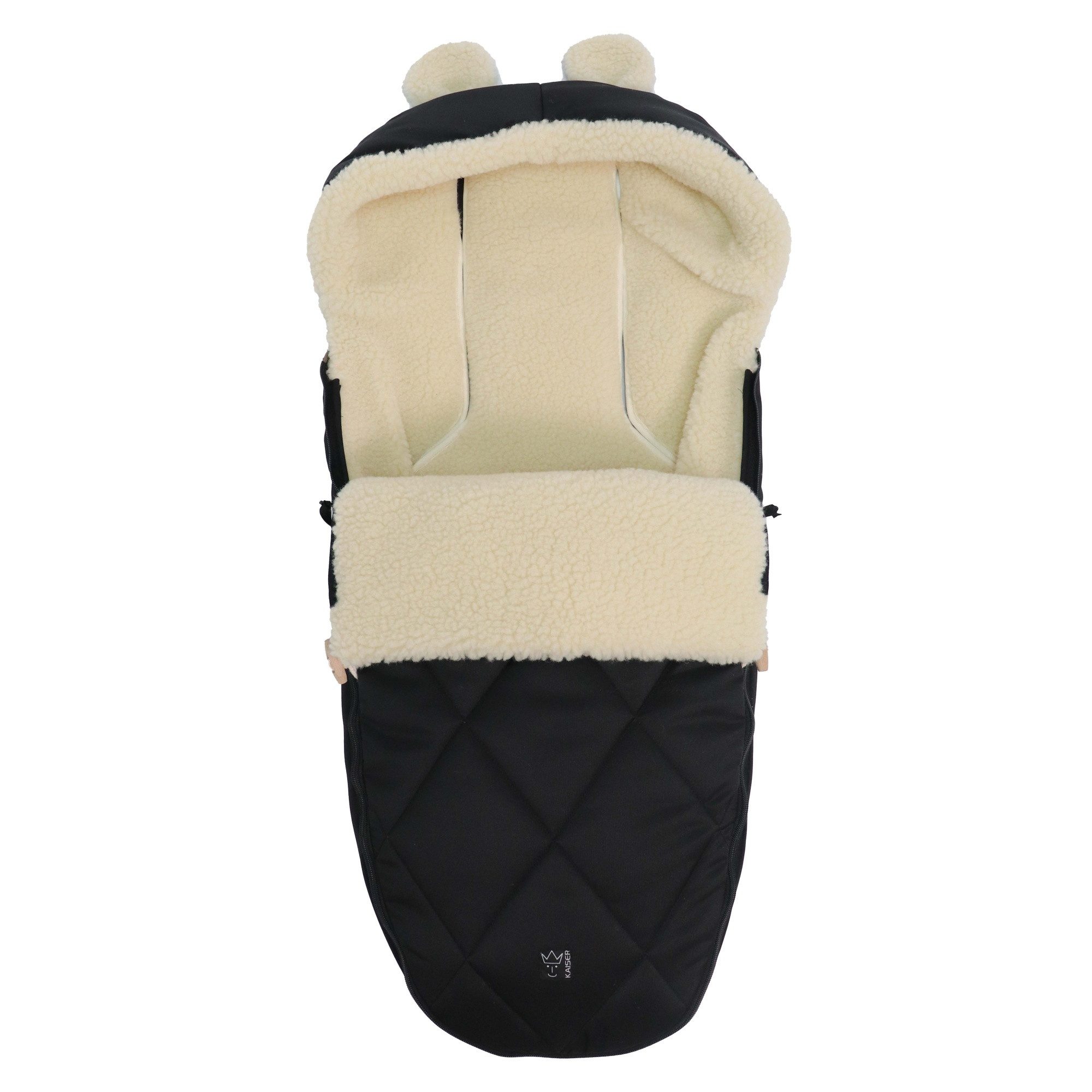 Kaiser Fußsack XL Ears Wool, Kinderwagen Fußsack