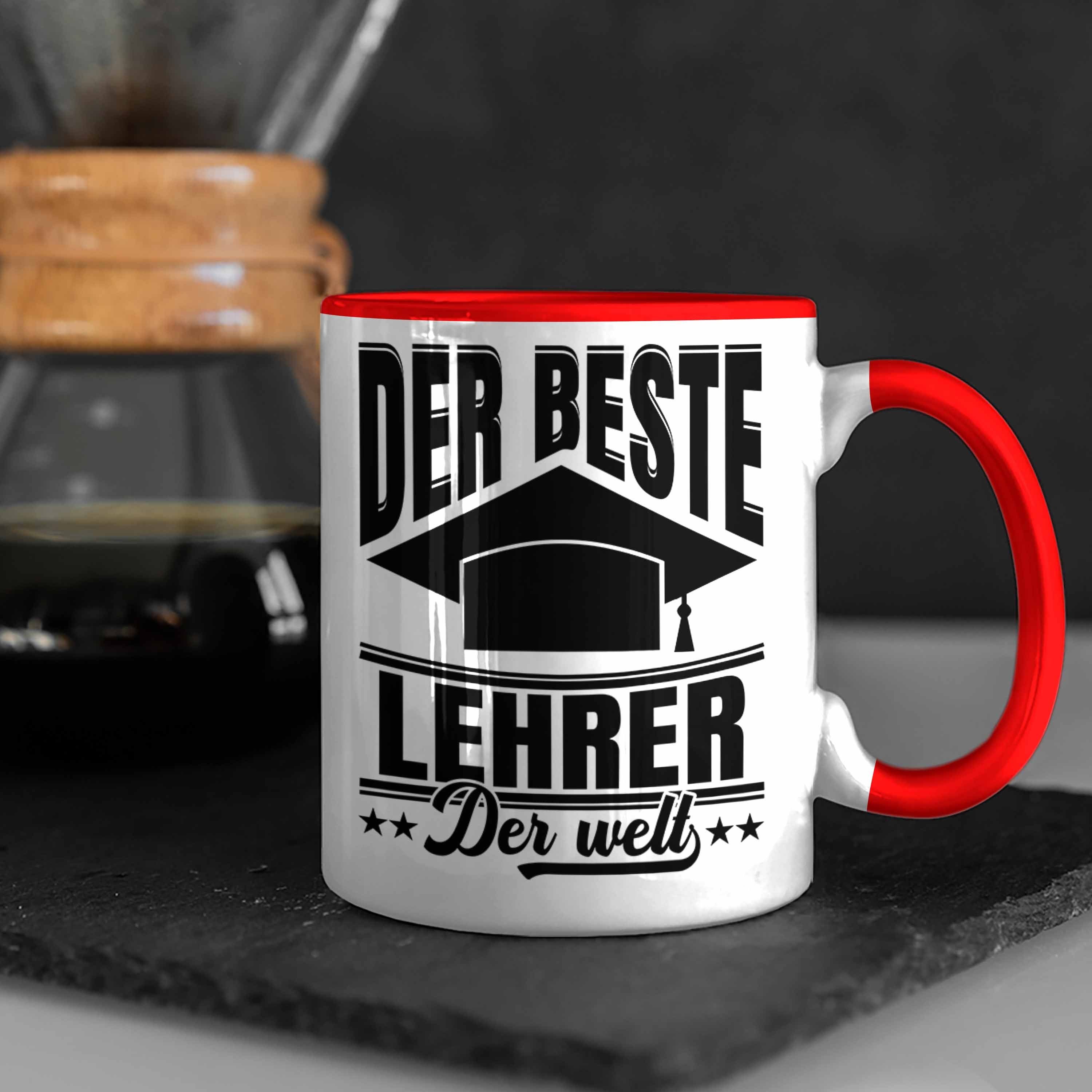 Trendation Geschenk Der Abi Abitur Der Beste Lehrer Tasse Abschied Welt Rot Tasse Lehrer Trendation Abschiedsheschenk Spruch -