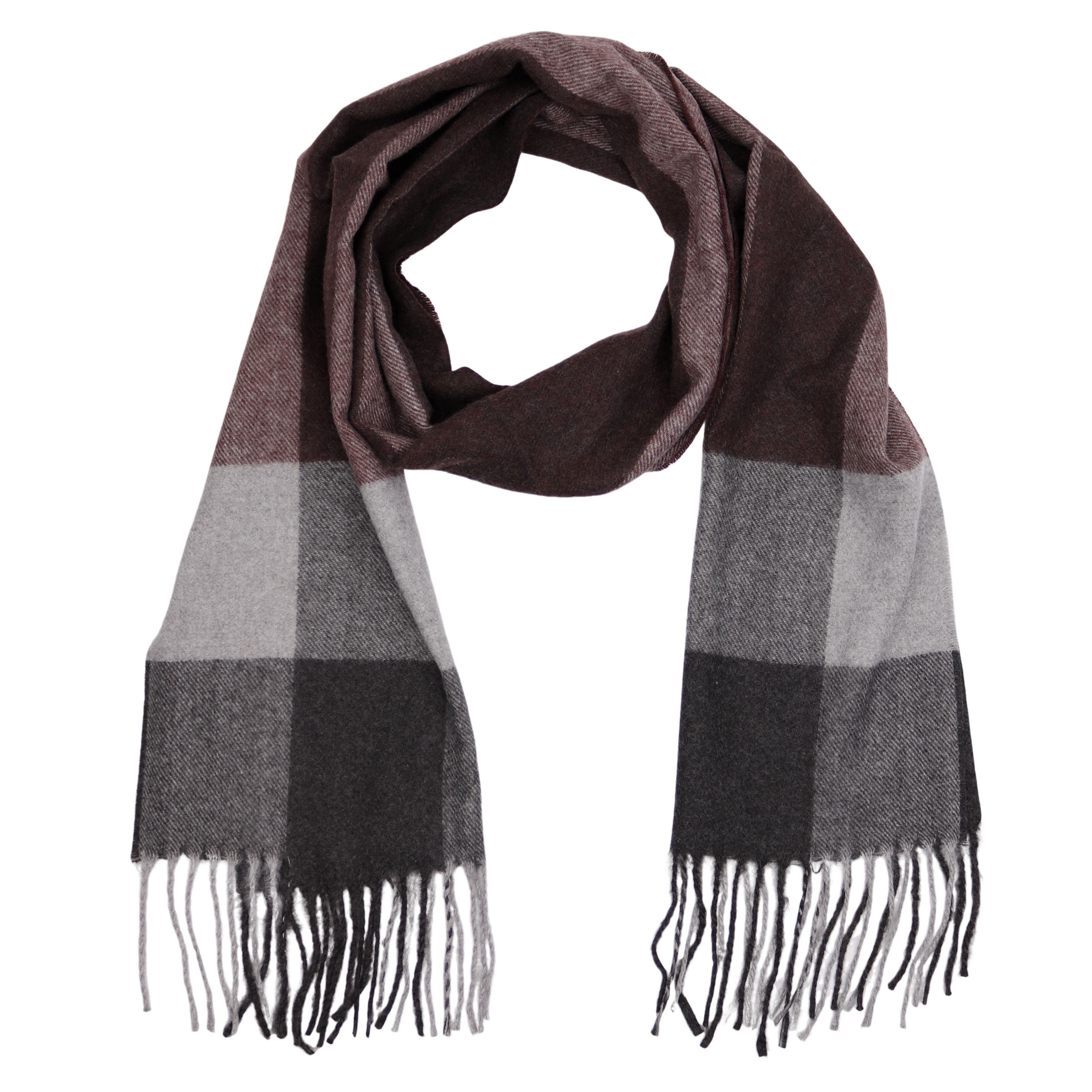 Modeschal Herren Weicher und warmer Schal Karo Muster 32x180cm
