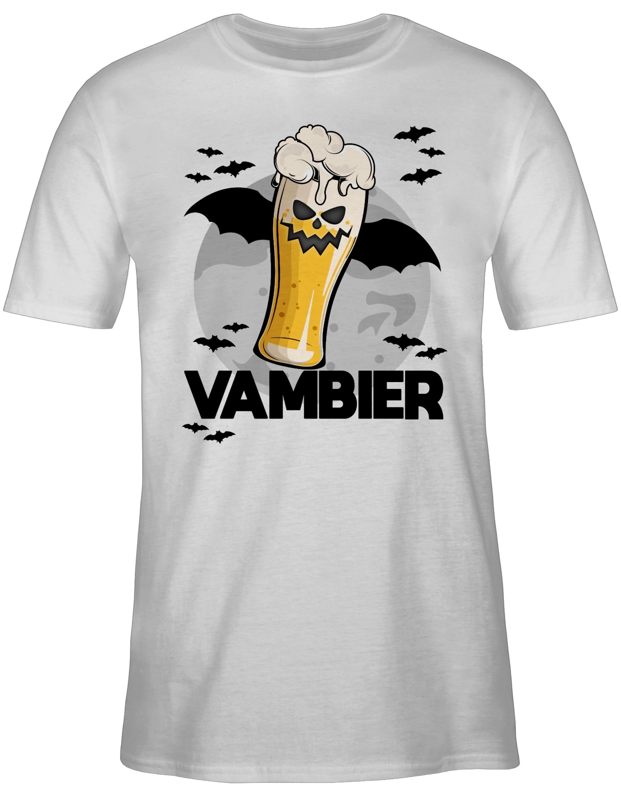 Kostüme T-Shirt Herren Halloween Weiß Vambier 3 Shirtracer