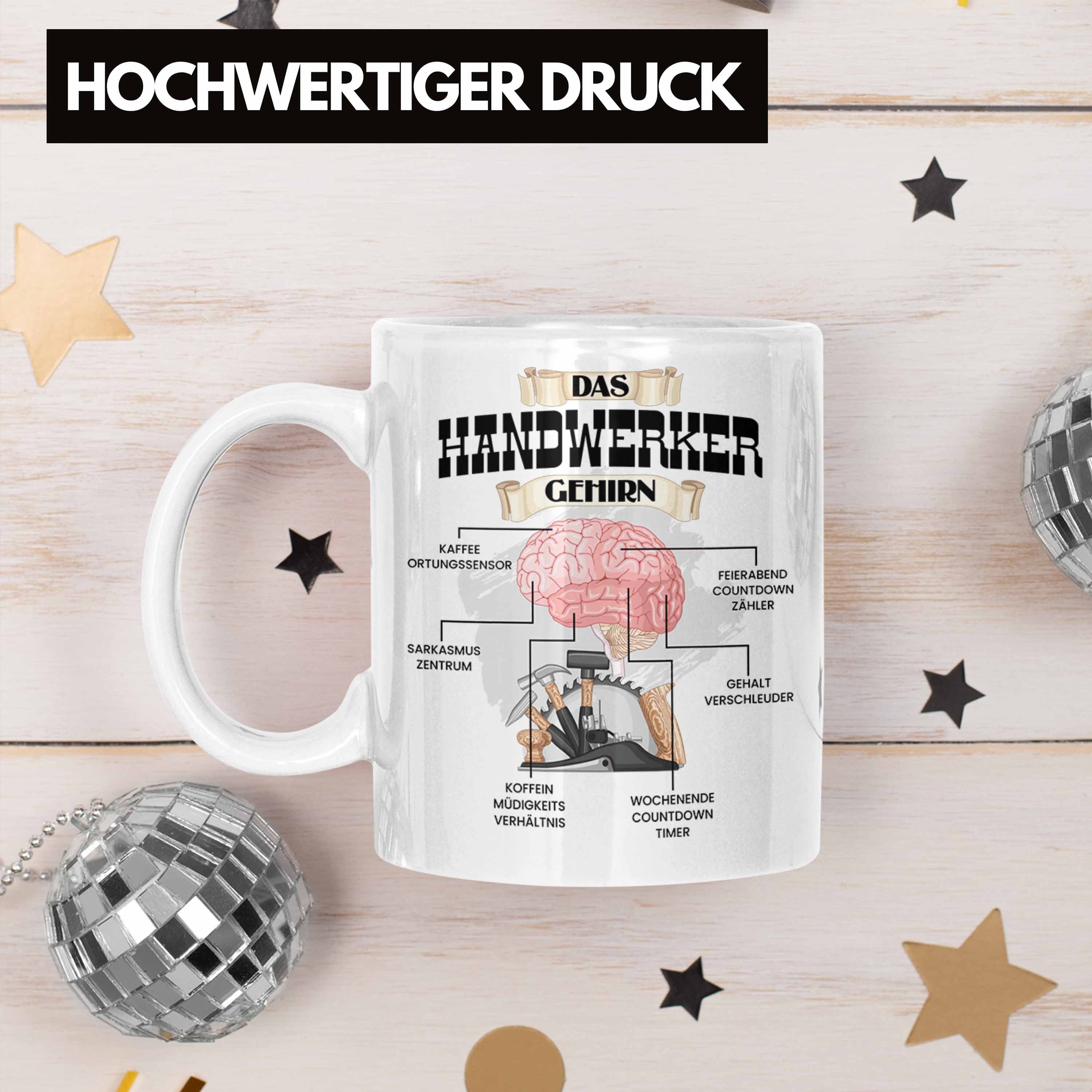 Hausmeister Trendation Trendation Mechan Lustiges Handwerker Tasse für Geschenk Tasse - Weiss
