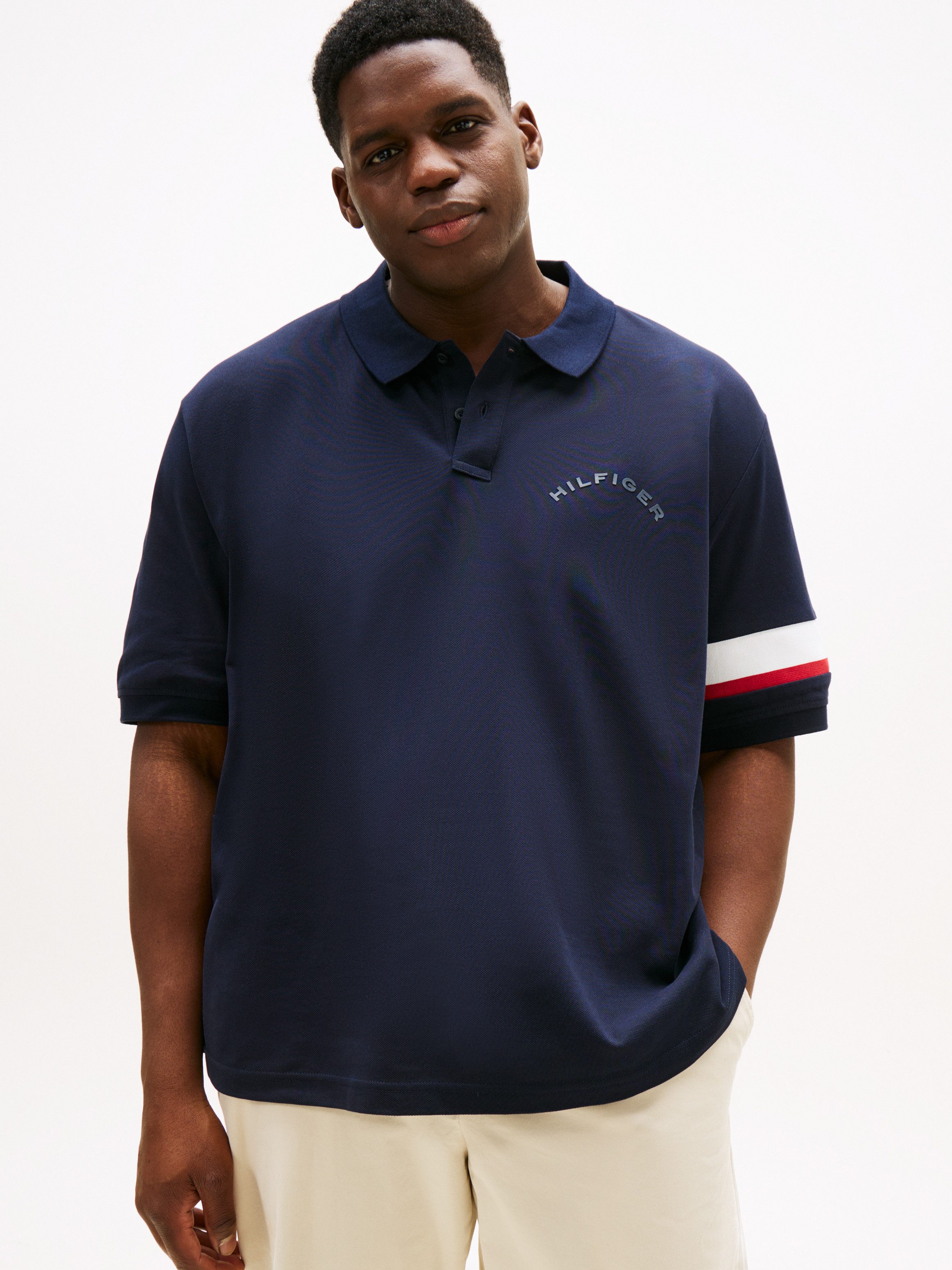 Tommy Hilfiger Big & Tall Poloshirt SLEEVE TAPE POLO Große Größen günstig online kaufen