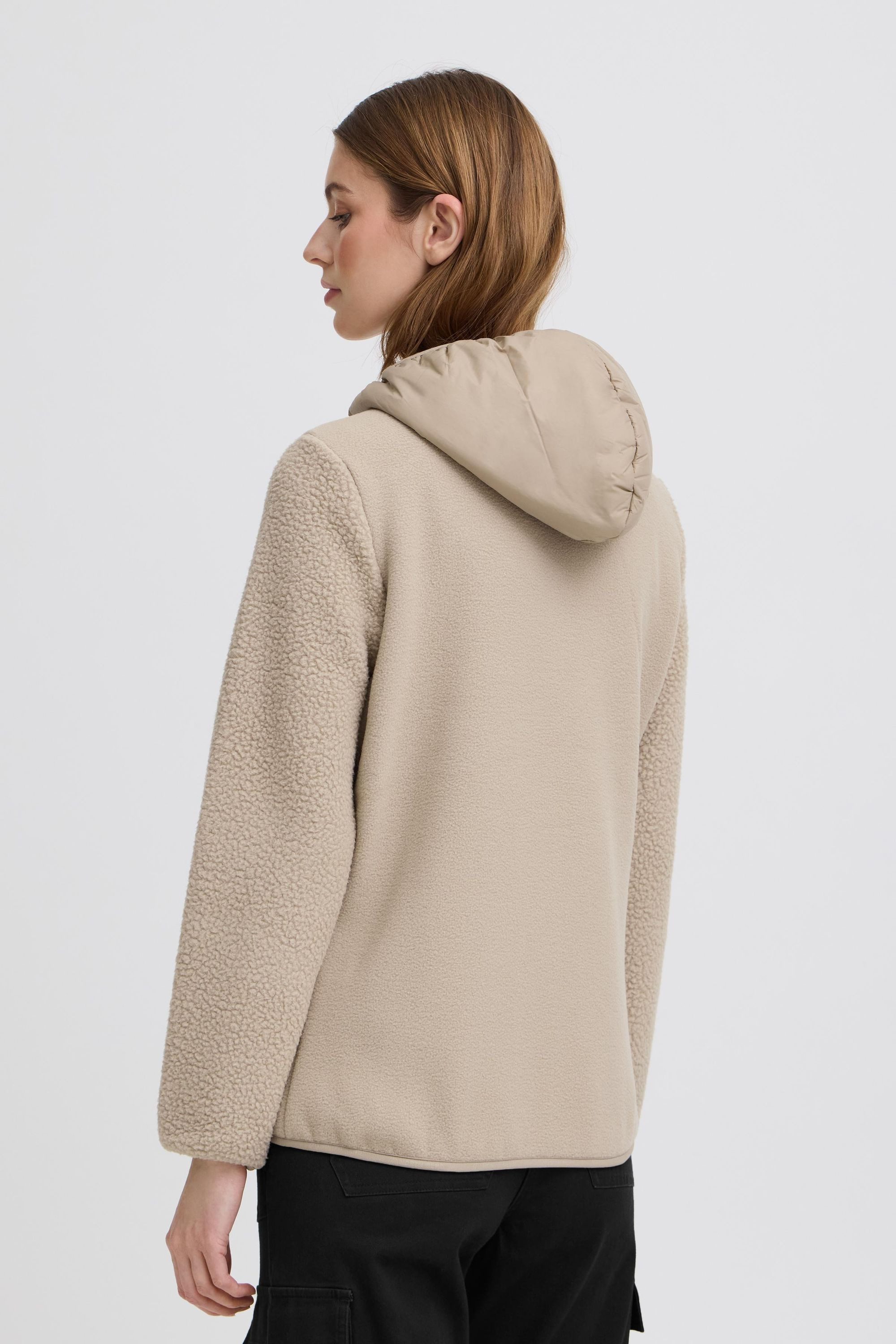 North Bend Fleecejacke NBMattea W Sportliche Teddy-Jacke mit Kapuze – Bild 4 von 5