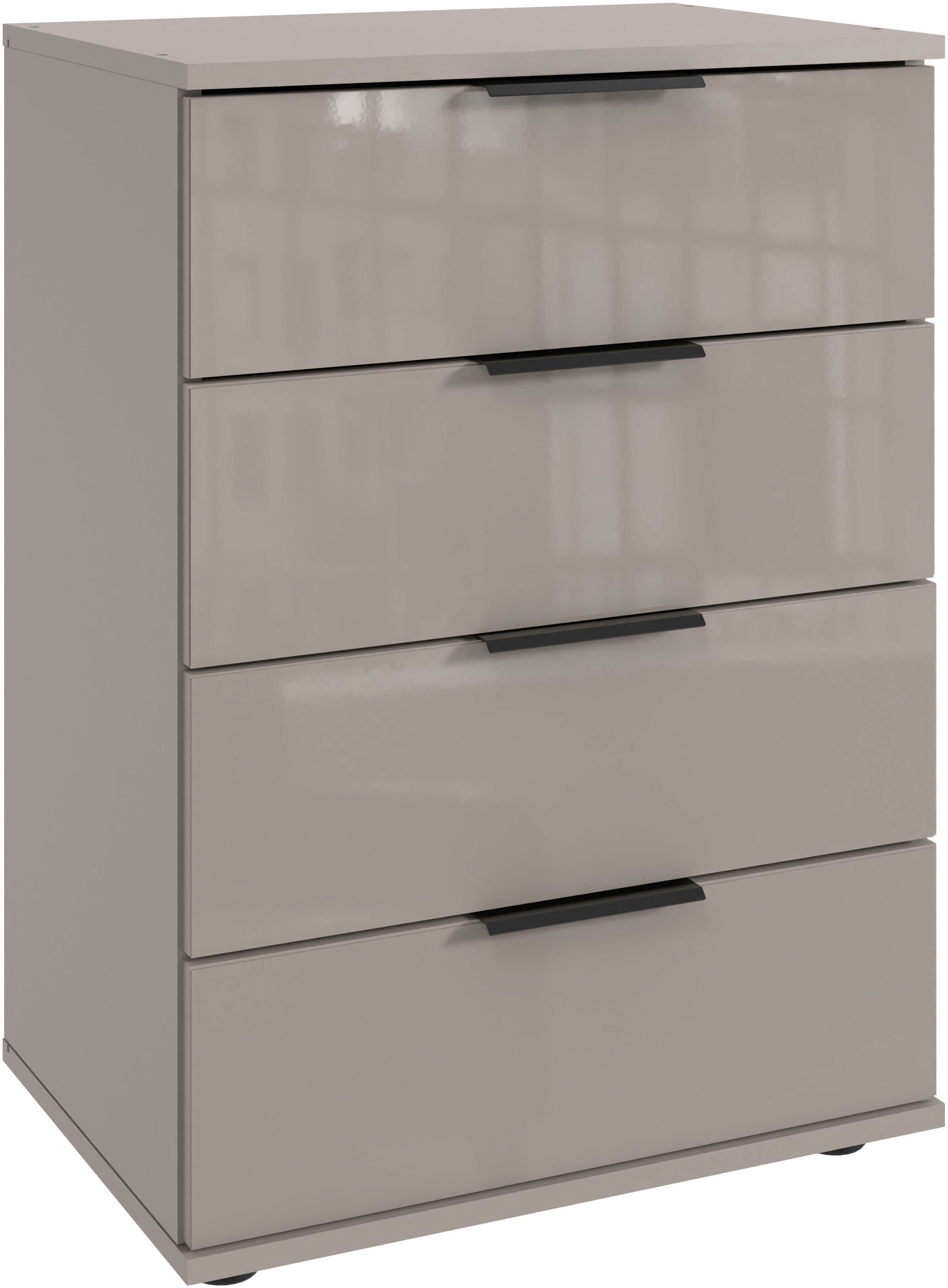 Wimex Nachtkommode Saigon, mit 4 Schubladen, wahlweise Glas-oder Spiegelfronten