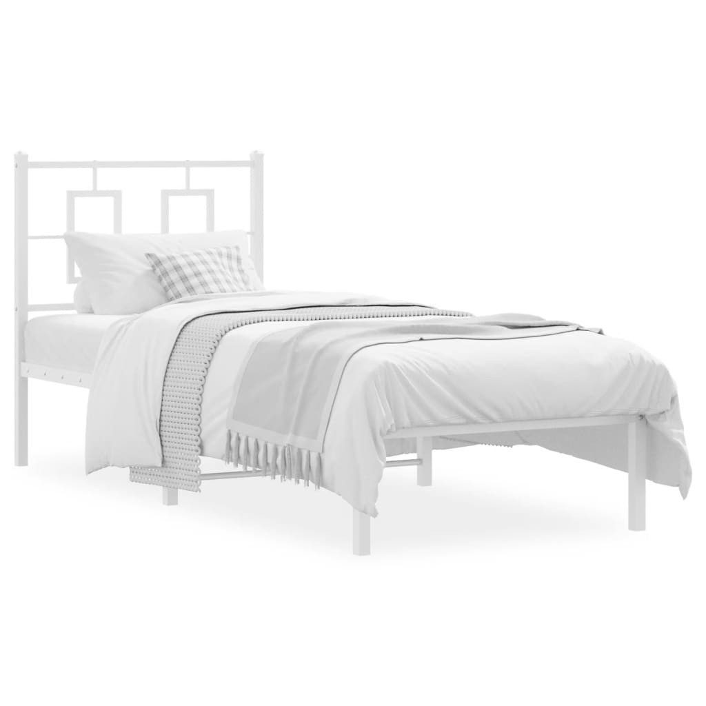 vidaXL Bett Bettgestell mit Kopfteil Metall günstig online kaufen