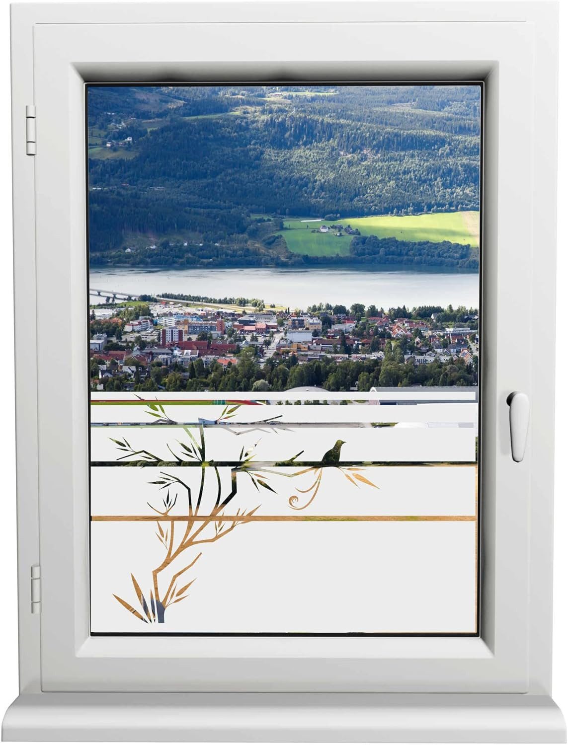 INDIGOS UG Fensterfolie Sichtschutzfolie Witwenvogel – günstig online kaufen