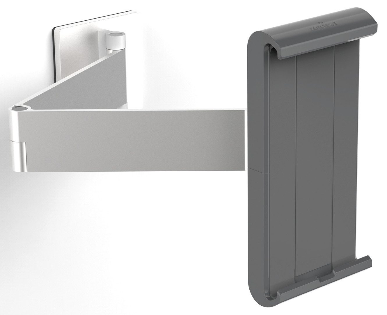 DURABLE Laptop-Ständer Tablet-Wandhalter 7-13 Zoll mit Schwenkarm metallic silber