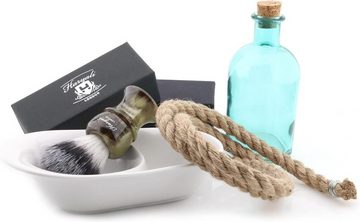 Haryali London Rasierpinsel Herren-Rasierpinsel aus Kunsthaar – einzigartiges Premium-Design, wet shaving brush, 1 tlg., best foam soap shaver brush