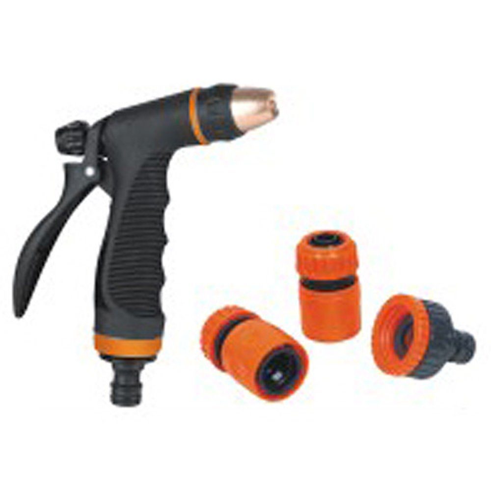 Bewässerungssystem Gartenspritze, Spritzpistole TS4026, 2x Stecker, 1x Adapter