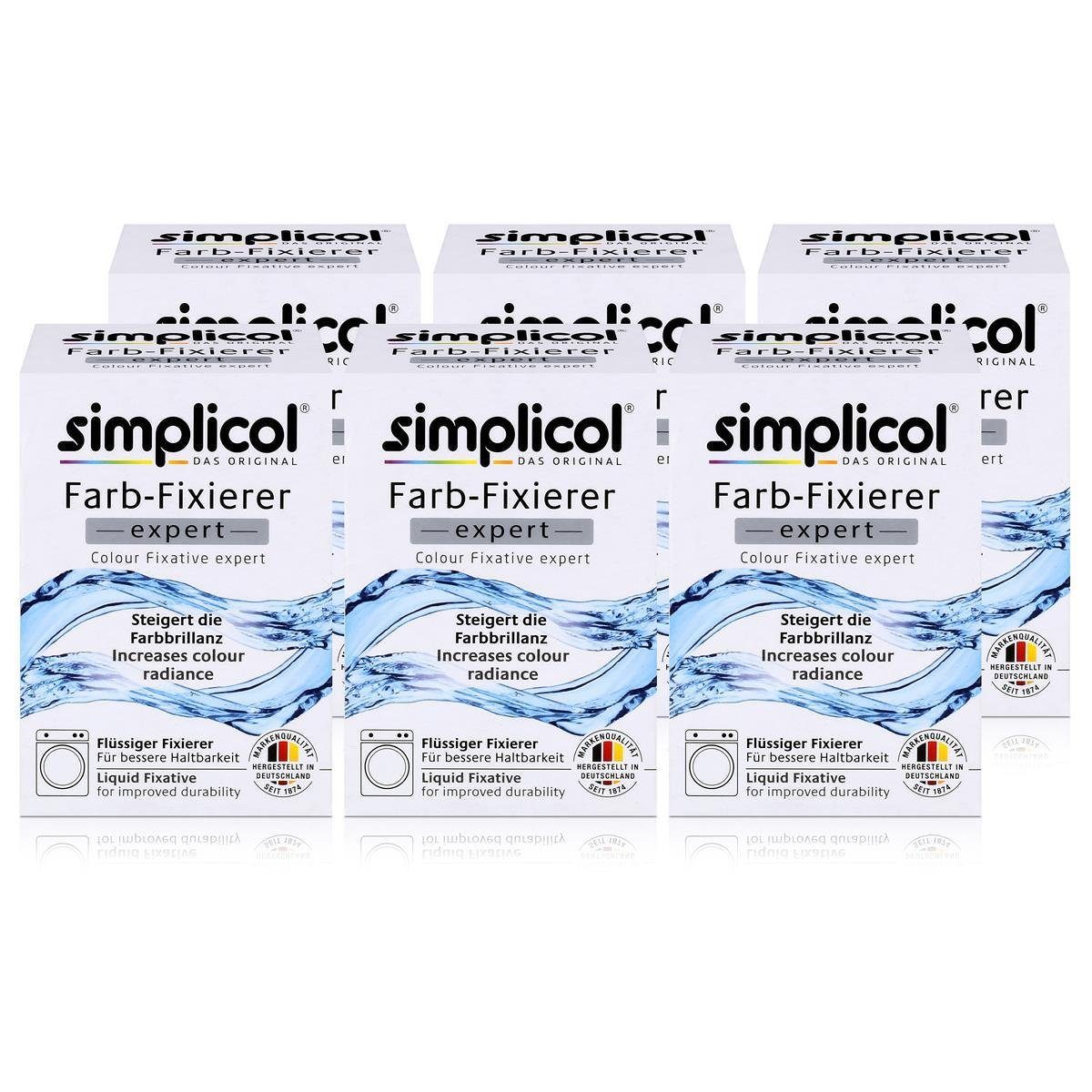 simplicol Textilfarbe Simplicol Farb-Fixierer Expert: Steigert die Haltbarkeit (6er Pack)