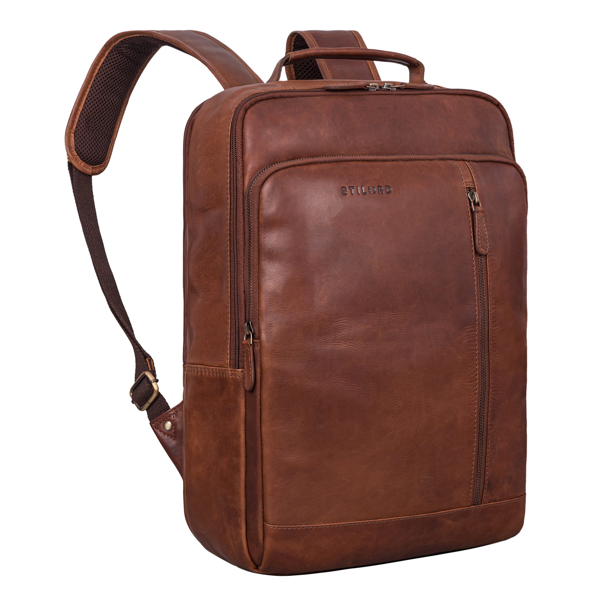 Notebookrucksack "Konrad" Leder Business Rucksack Herren und Damen