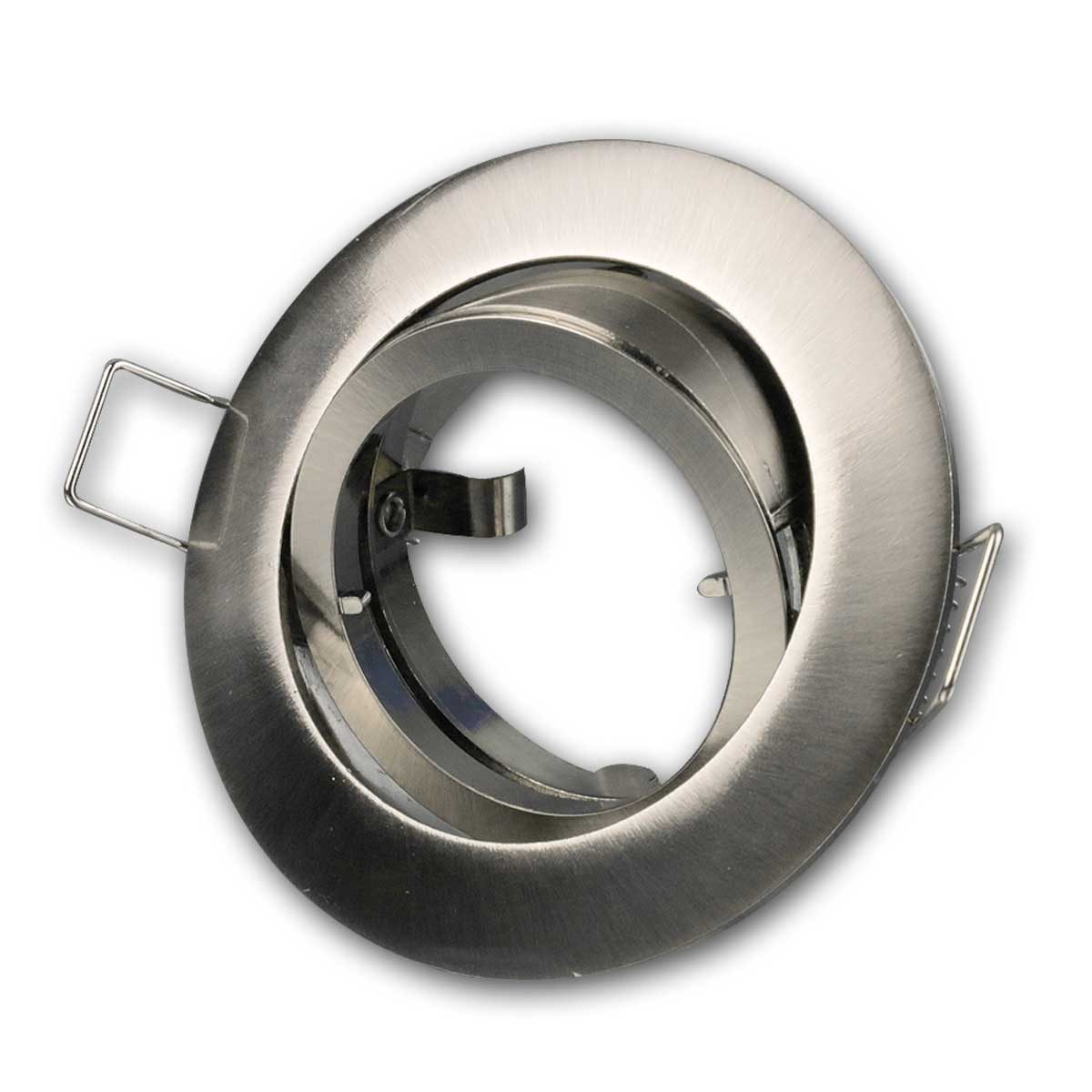 McShine Einbaurahmen Einbaurahmen"DL-828s" rund, Edelstahl Optik, Ø82mm