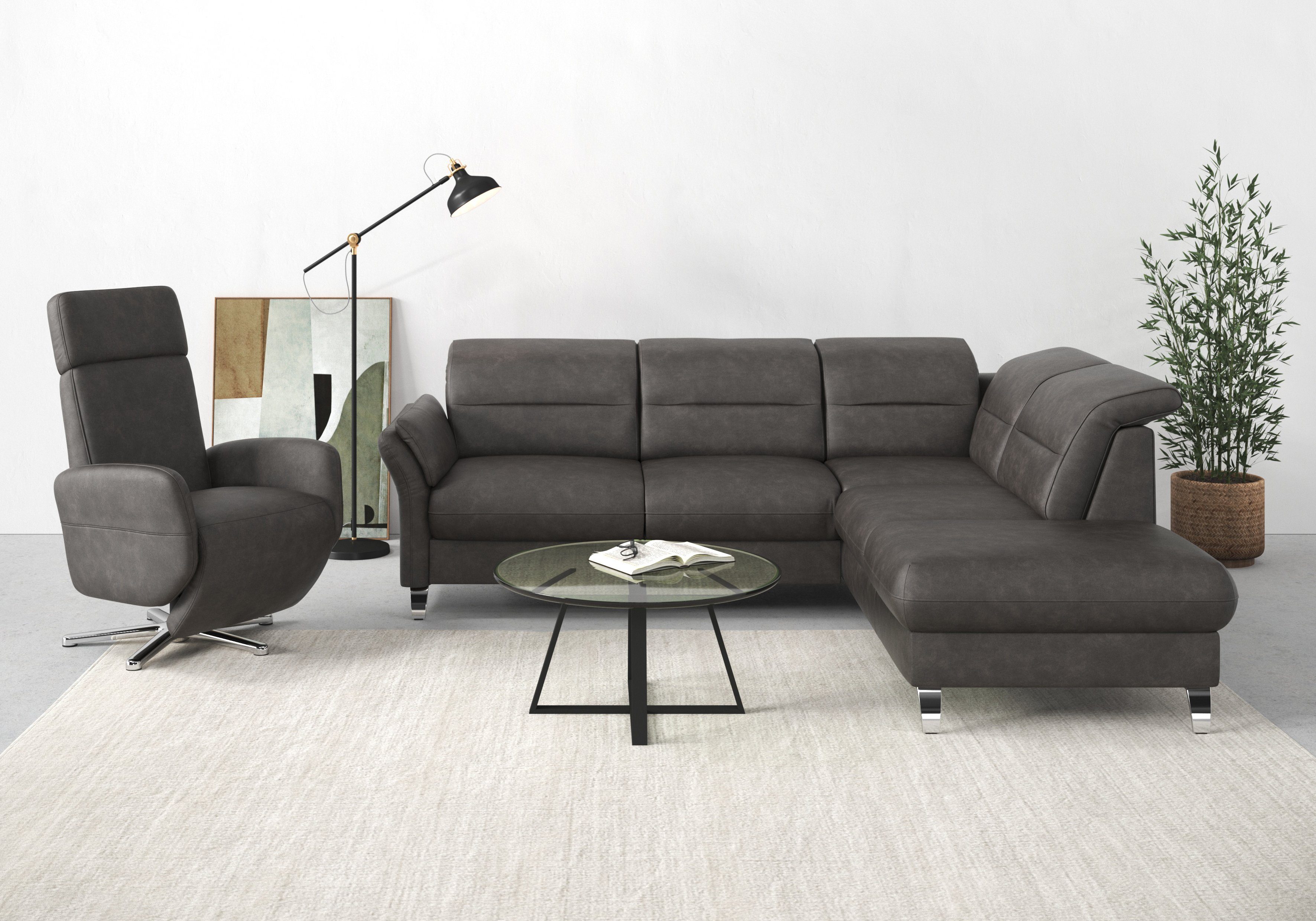 sit&more Ecksofa Grenoble L-Form mit Federkern, günstig online kaufen