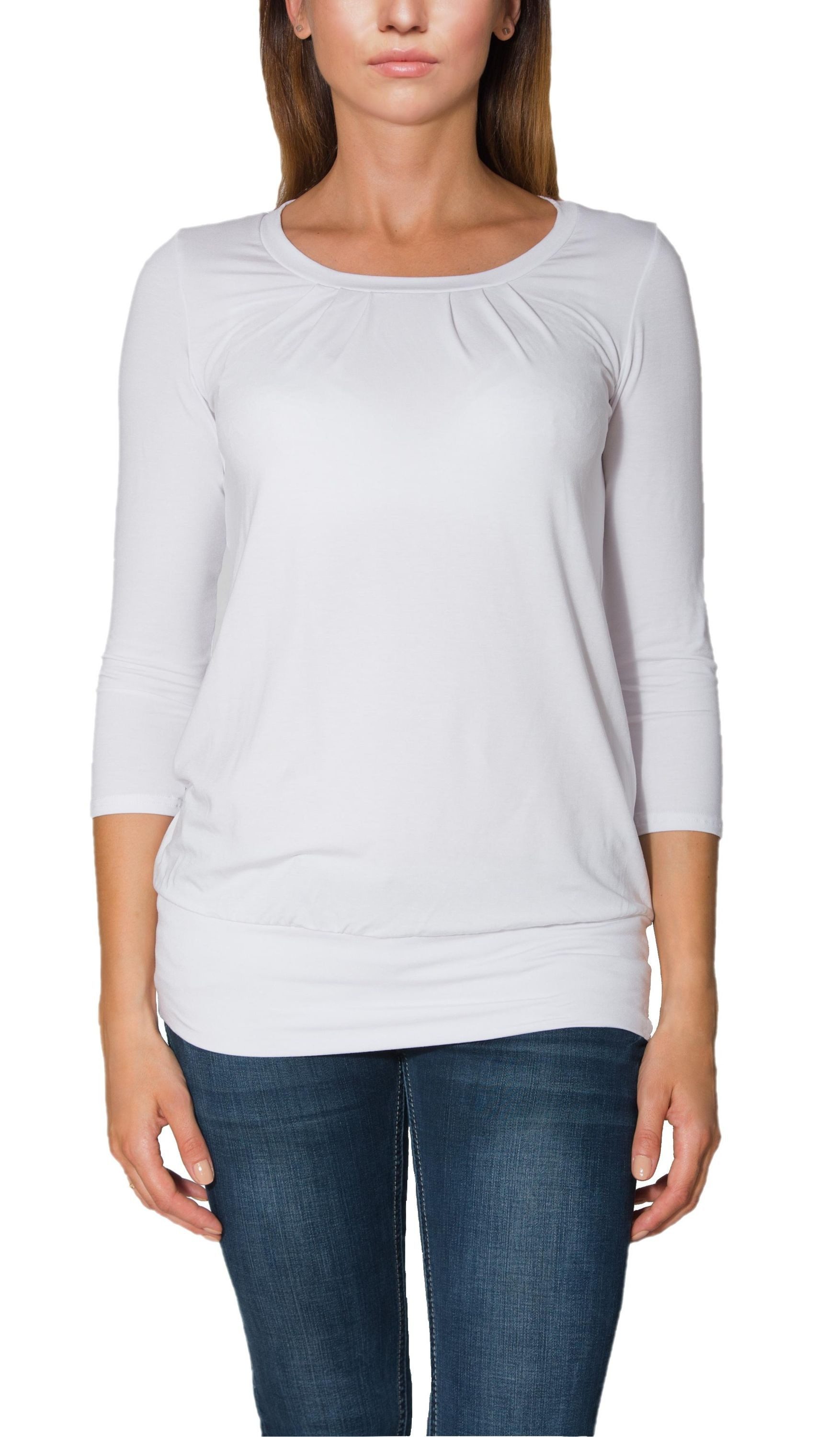 Alkato Longshirt Alkato Damen Viskose Shirt günstig online kaufen