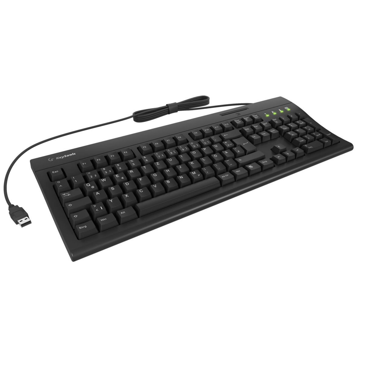 KEYSONIC KSK-8041U-CR mechanisch Full-Size Tastatur PC-Tastatur