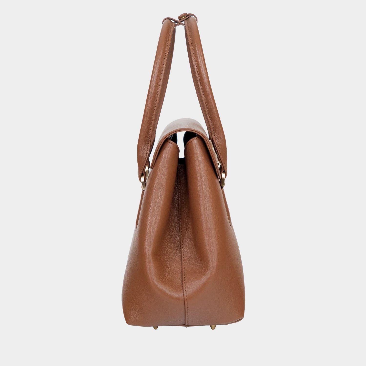 Braun Büffel Handtasche KAROLINE ICONIC Tote Small saddle