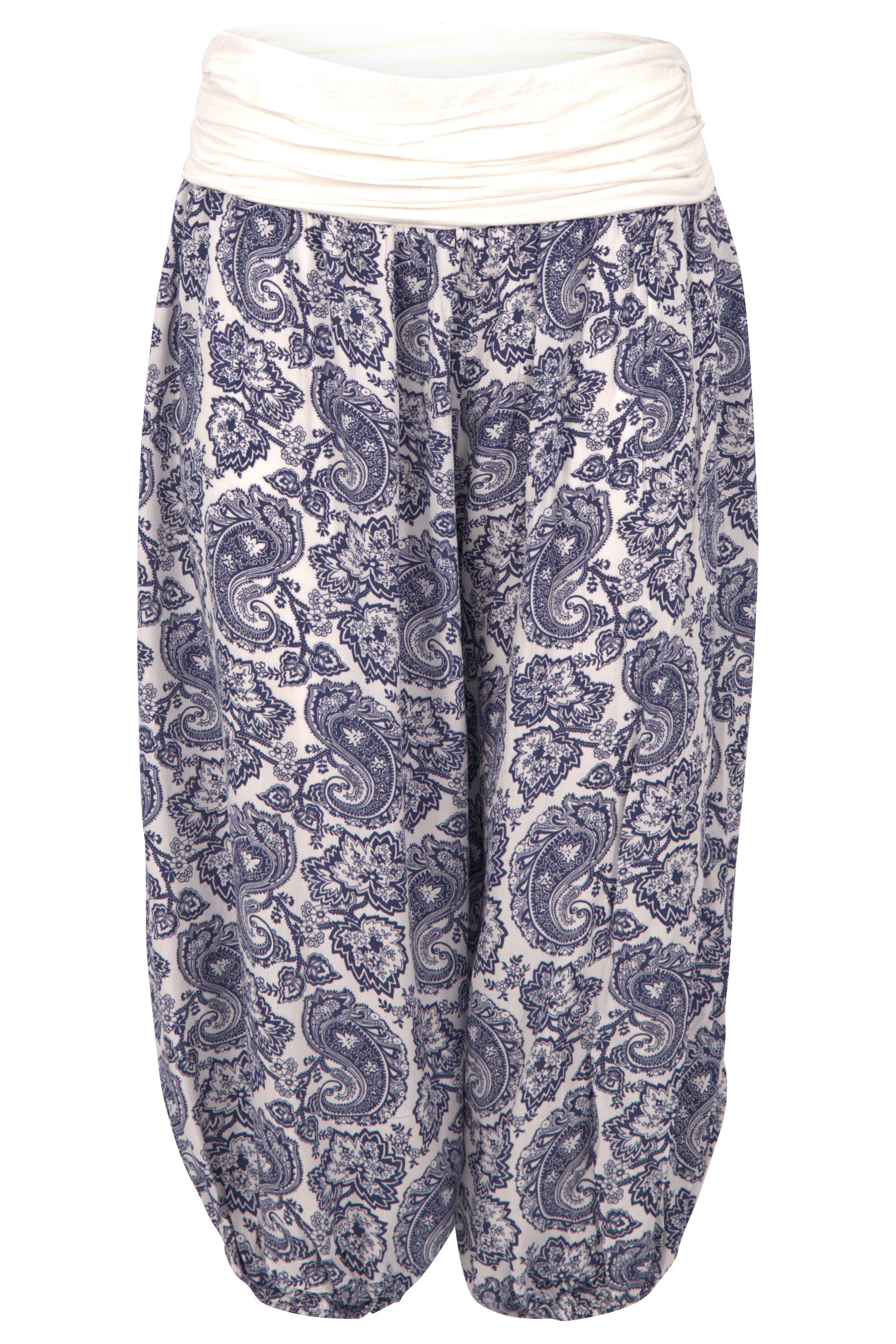 Haremshose malito Damen Capri Hose mit Orient Print, Haremshose zum Tanzen