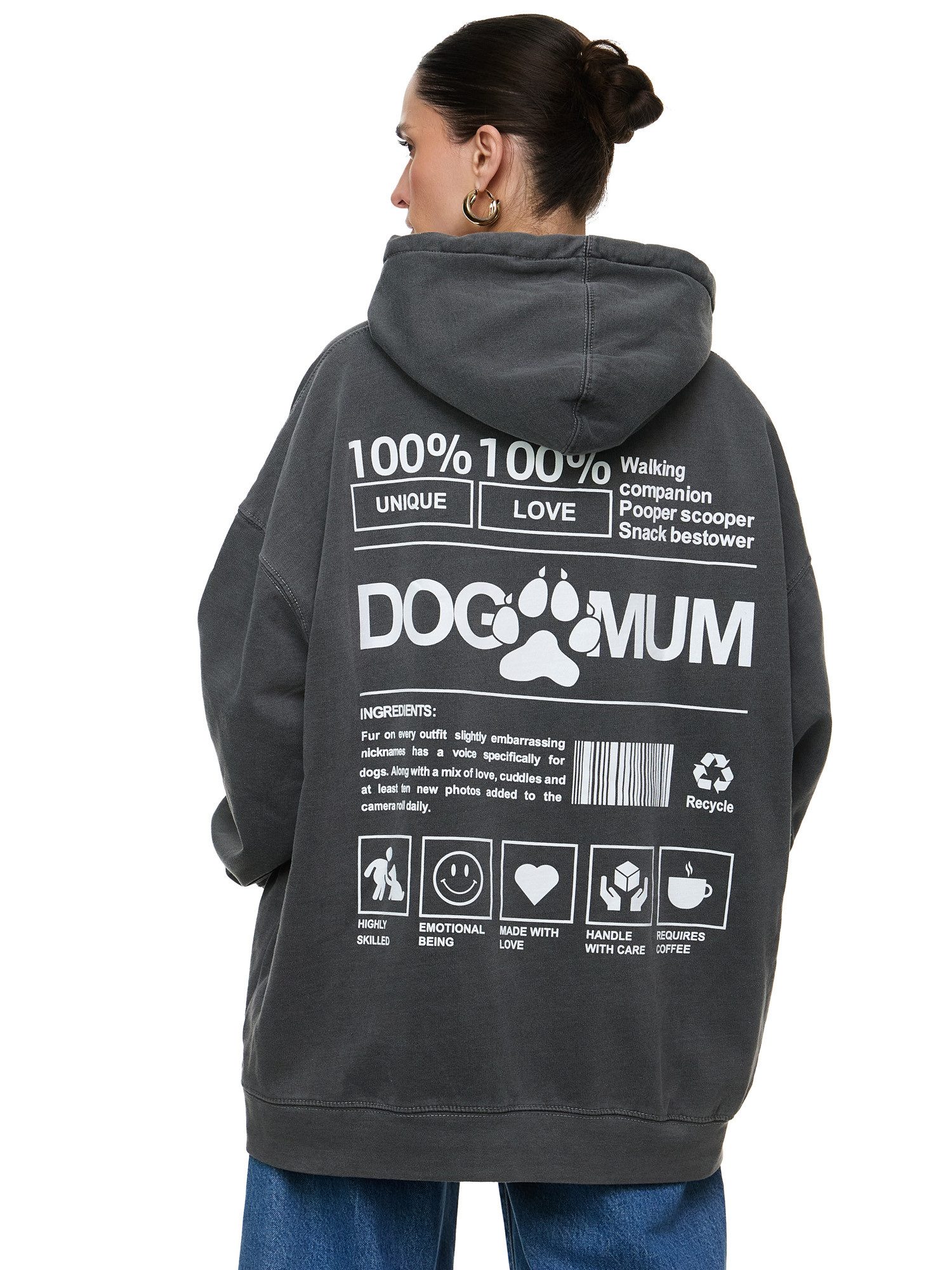 Worldclassca Hoodie Worldclassca Oversized DOG MUM günstig online kaufen