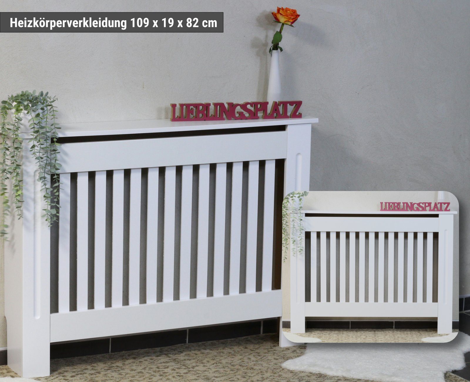 HAGO Heizkörperthermostat Heizungsverkleidung Heizkörperabdeckung Abdeckung günstig online kaufen