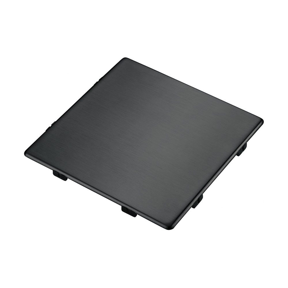 FRANKE Ab-Überlaufgarnitur Quad. Ablaufdeckel Anthracite Quadratischer Ablaufdeckel PVD