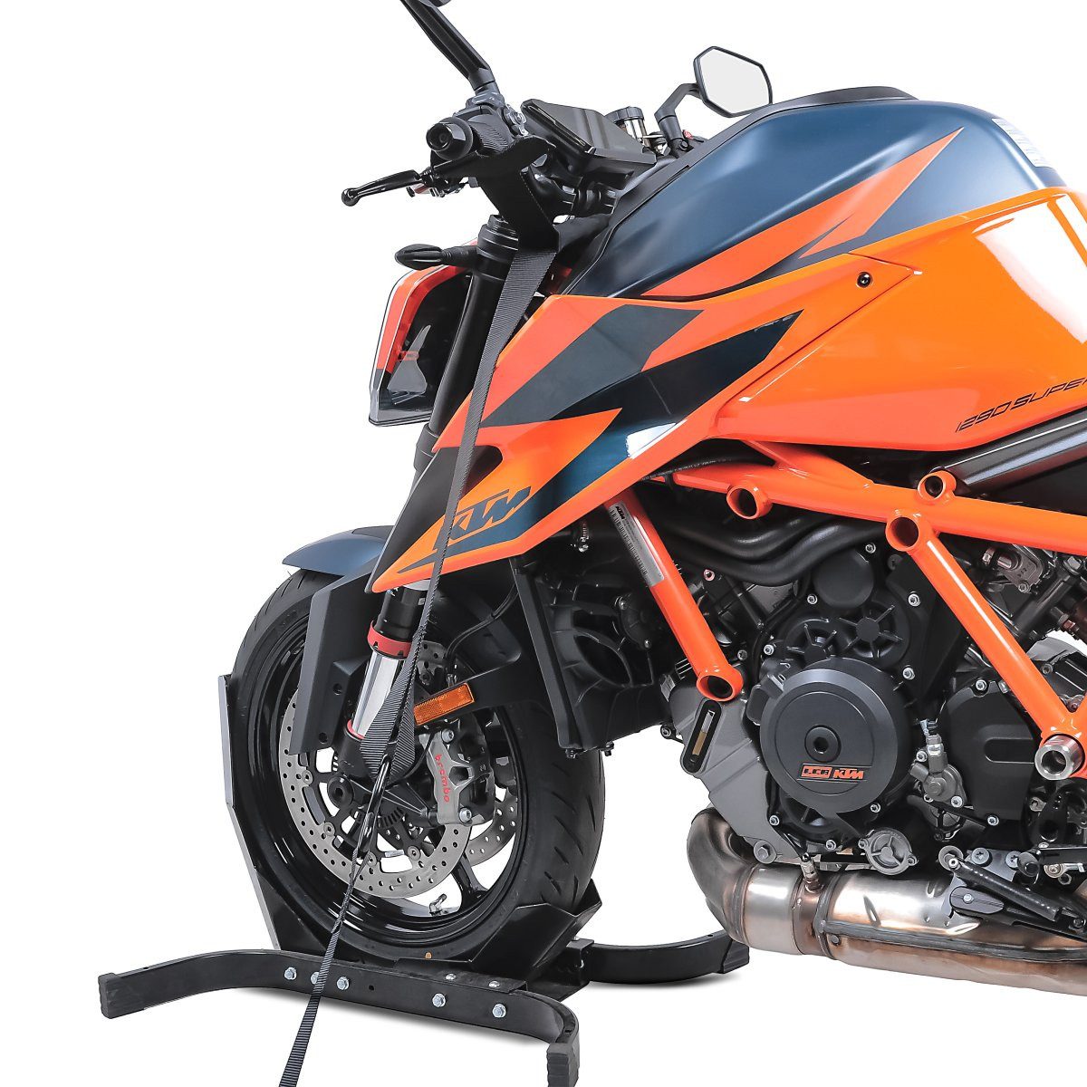 ConStands Motorradheber Set Lenker + Spanngurt S2