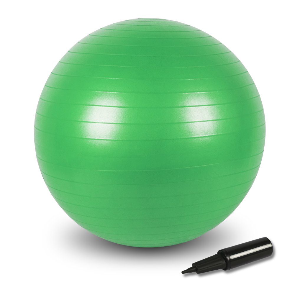 MIIGA Yoga Gymnastik Ball mit Widerstandsbändern Luftpumpe Balancetraining 
