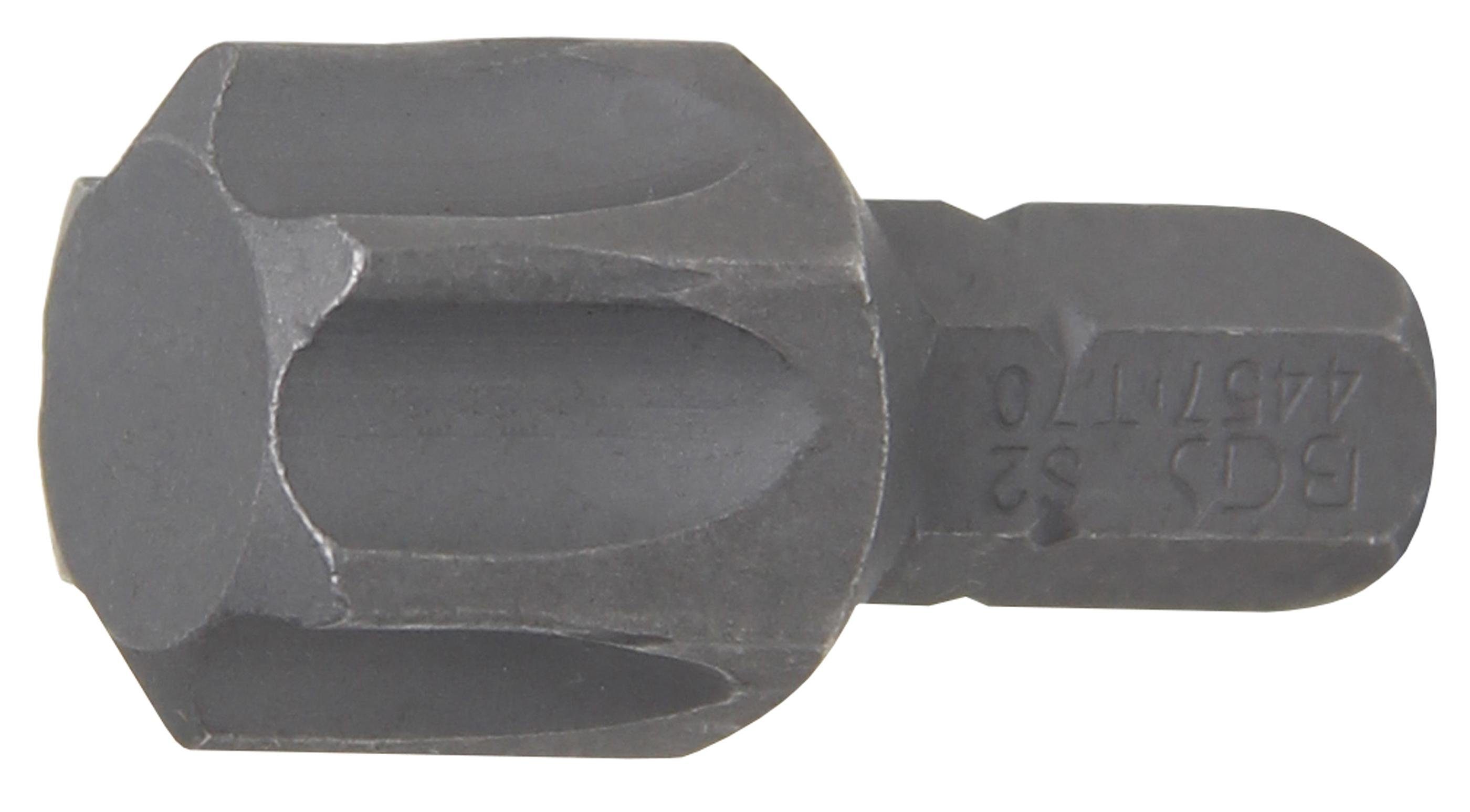 BGS technic Bit-Schraubendreher Bit, Antrieb Außensechskant 8 mm (5/16), T-Profil (für Torx) T70 | Schraubendreher