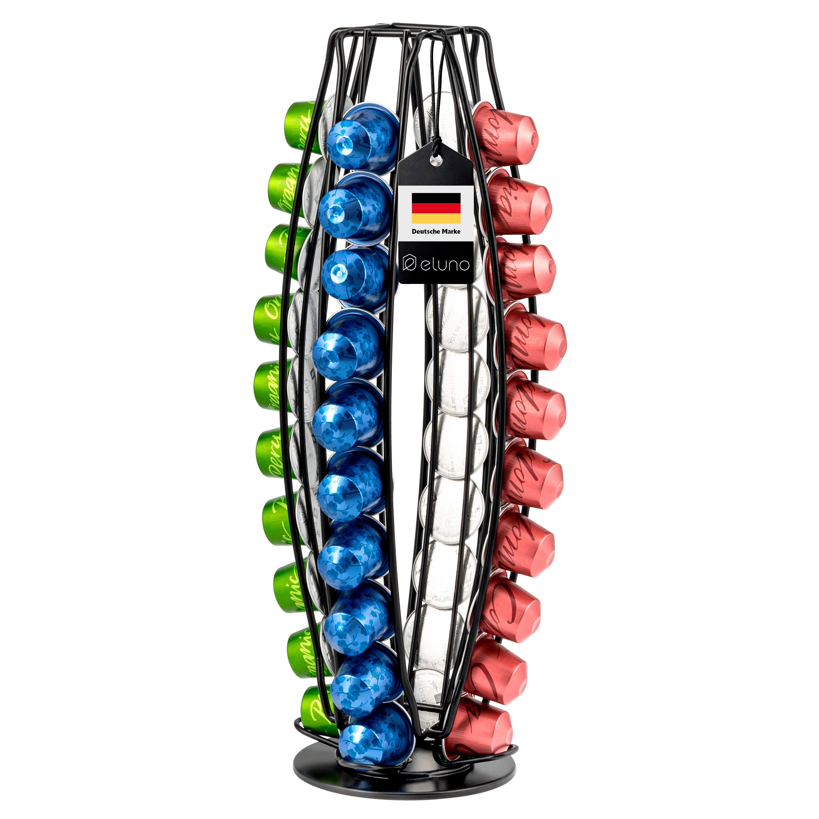 eluno Kapselspender Kapselständer "Nespresso", Kapselspender für bis zu 40 Kapseln