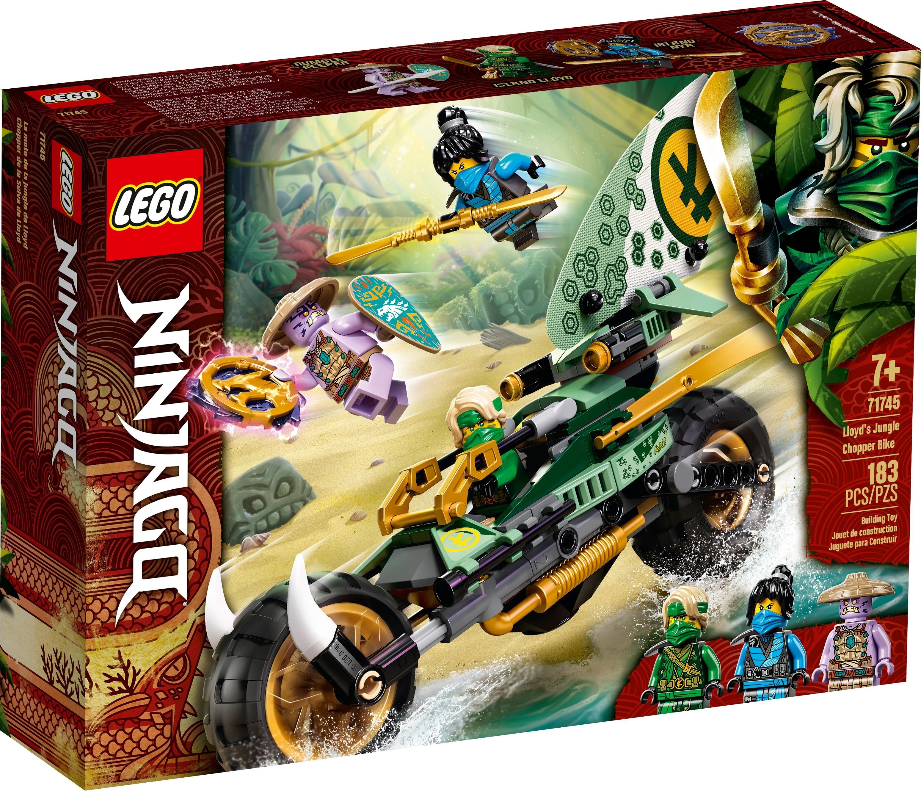 LEGO® Konstruktionsspielsteine »LEGO NINJAGO® - Lloyds Dschungel-Bike«,  (183 St)