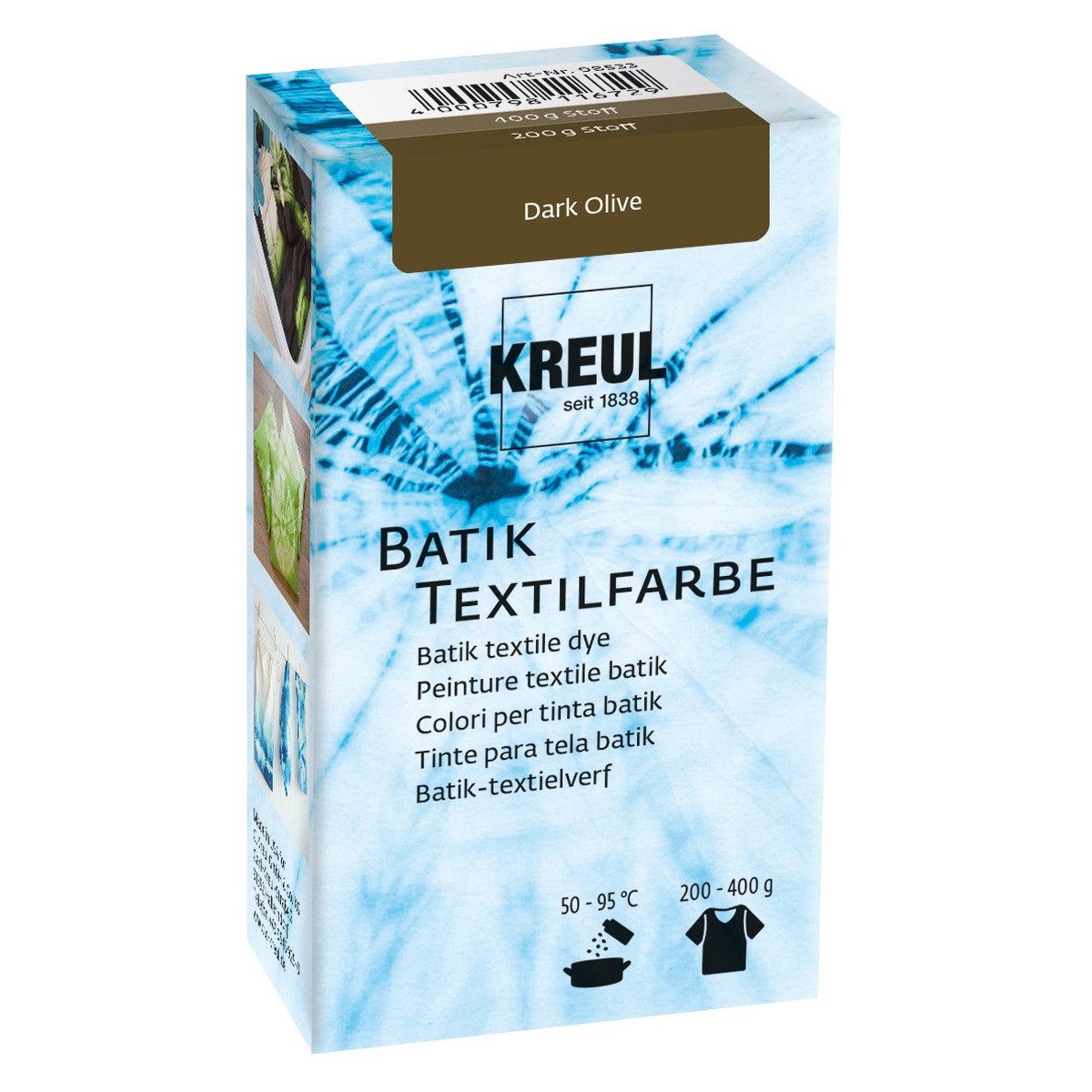 C. KREUL Textilfarbe KREUL Batik-Textilfarbe Dark olive 70g