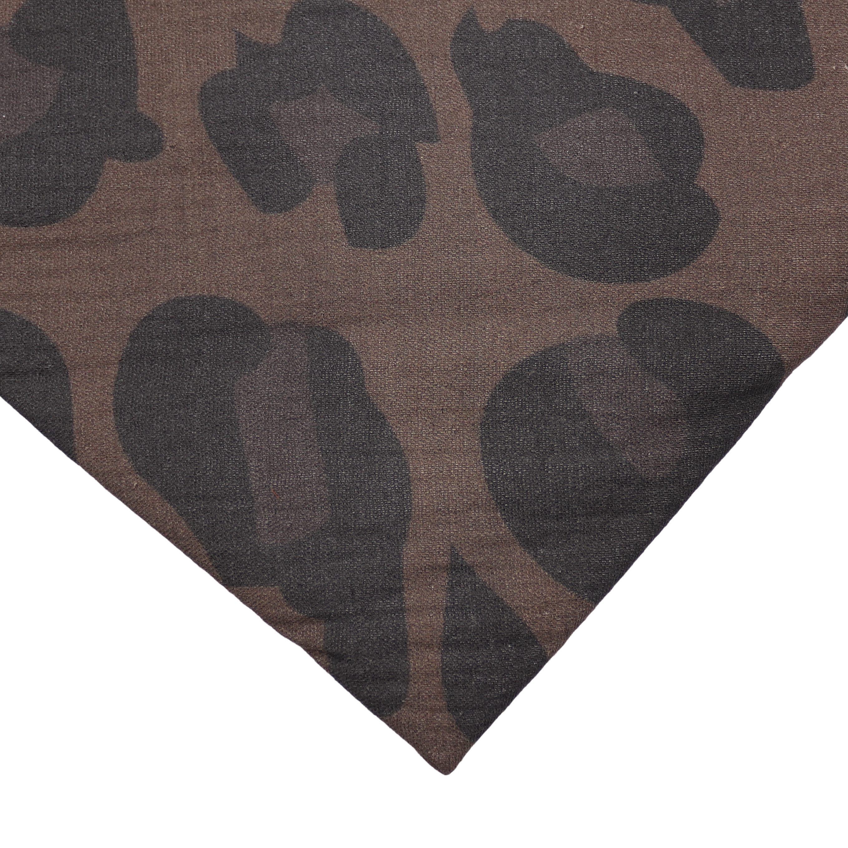 MIRROSI Dreieckstuch Aus Musellin Dreiecksschal ca.195x90 cm, Made in Italy Leopard, (Leicht, ideal für das ganze Jahr; 100% Baumwolle), in tollen Farben (Leo XXL Muster)