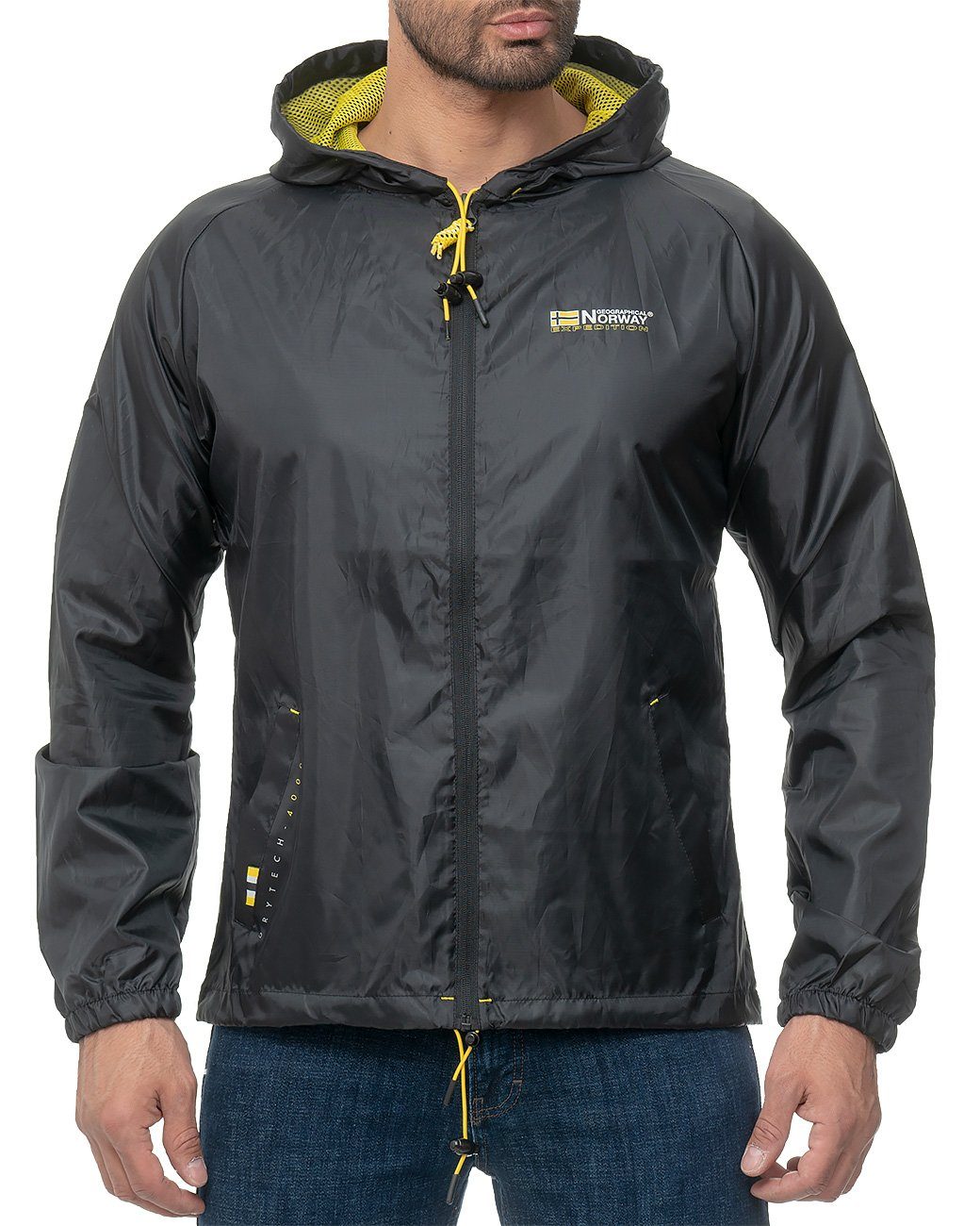 Geographical Norway Windbreaker Allwetter Outdoor Jacke baboat Black S