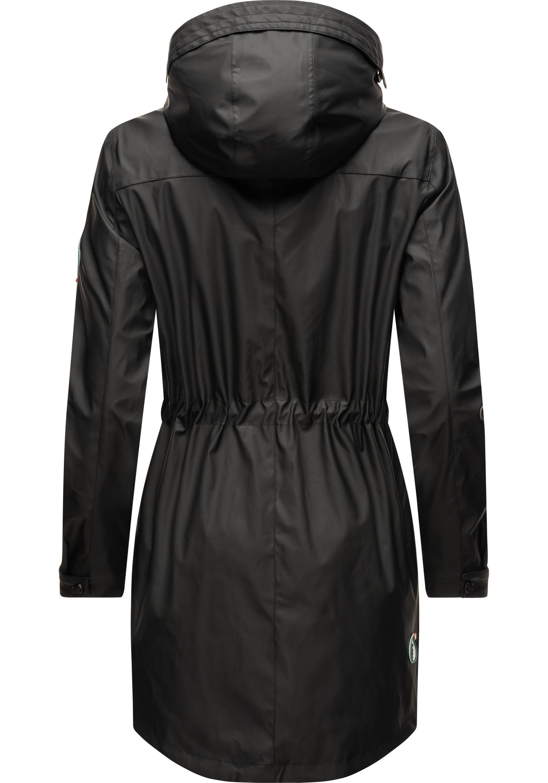 Navahoo Outdoorjacke Deike modischer Damen Outdoor Regenmantel