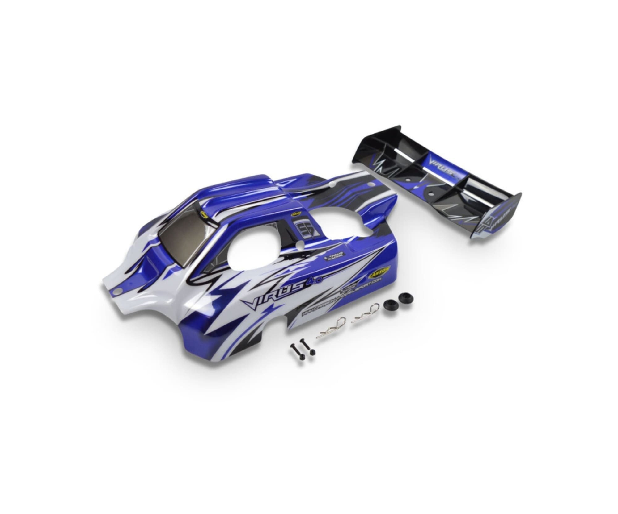 CARSON Carson 1:8 Karosserie-Set Virus V21 blau RC-Fernsteuerung