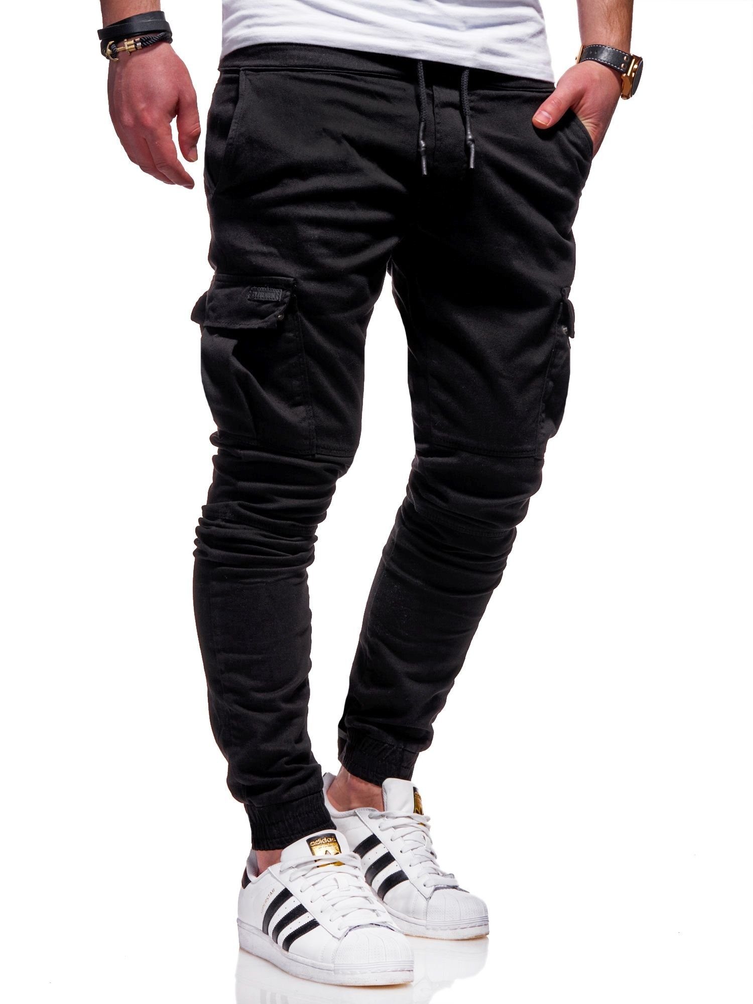 behype Cargohose LANE mit elastischem Bund