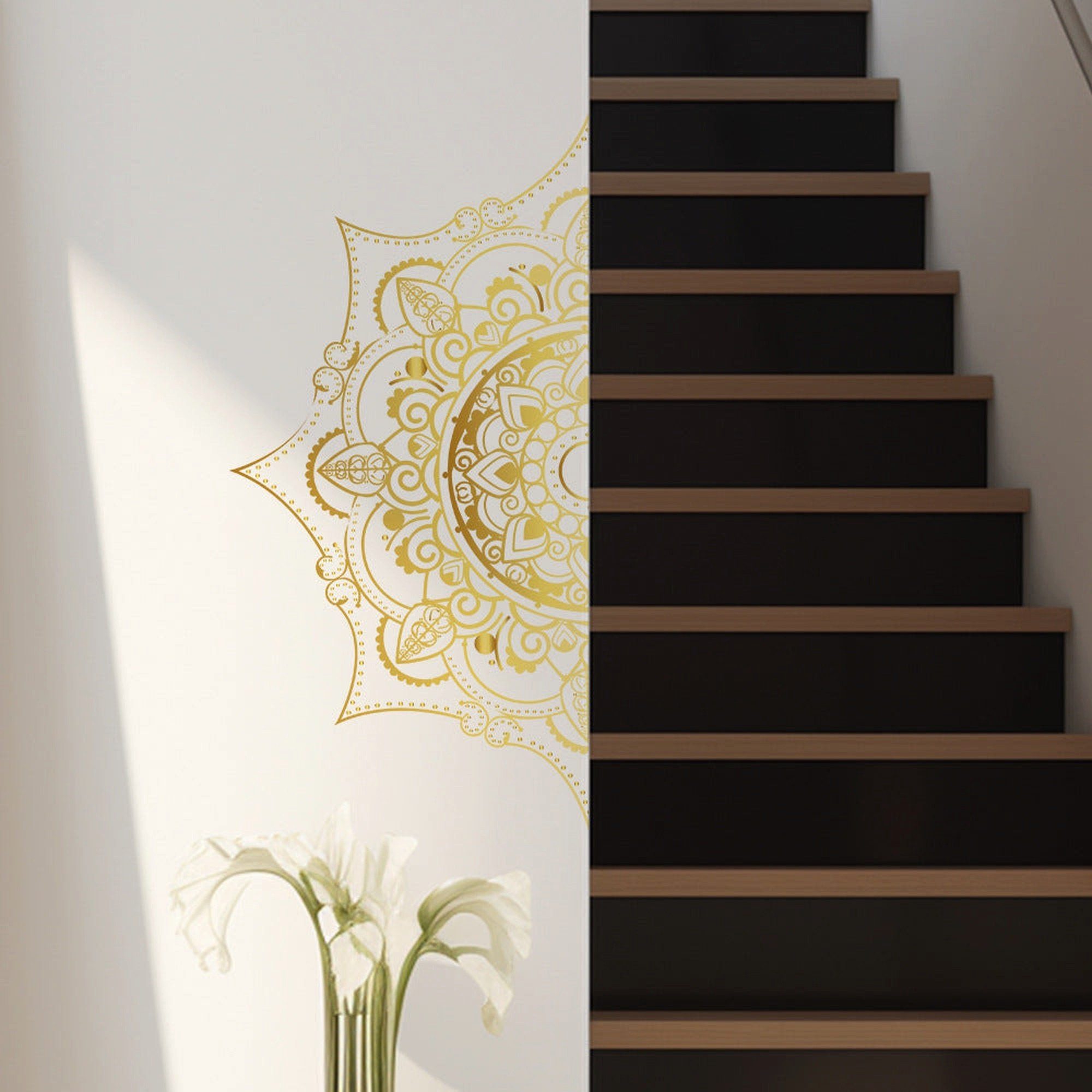 AUKUU Wandtattoo 39x78cm Festliche Dekoration goldenes günstig online kaufen