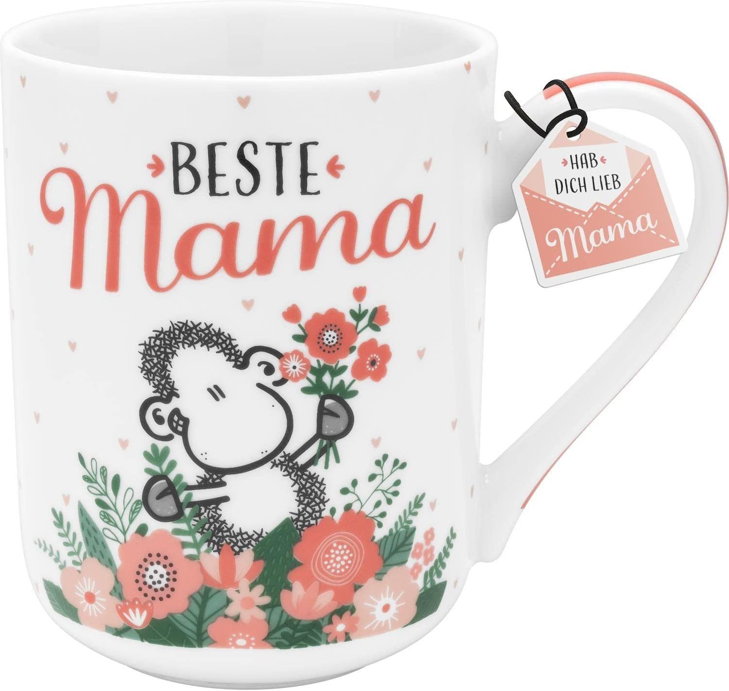 Sheepworld Tasse Tasse Kaffeetasse Kaffeebecher 50cl Porzellan XL Mama, Beste Material: Sheepworld Teetasse