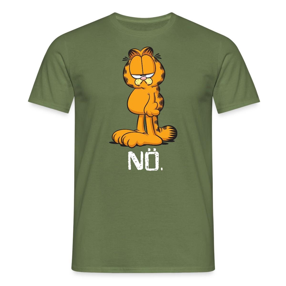 Spreadshirt T-Shirt Garfield Nö Nein Kein Bock Lustig Männer T-Shirt (1-tlg)